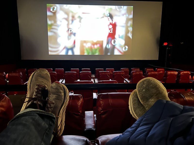 At a 10am movie on Memorial Day