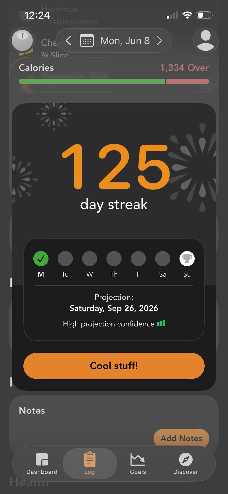 Halfway through the 250-day challenge