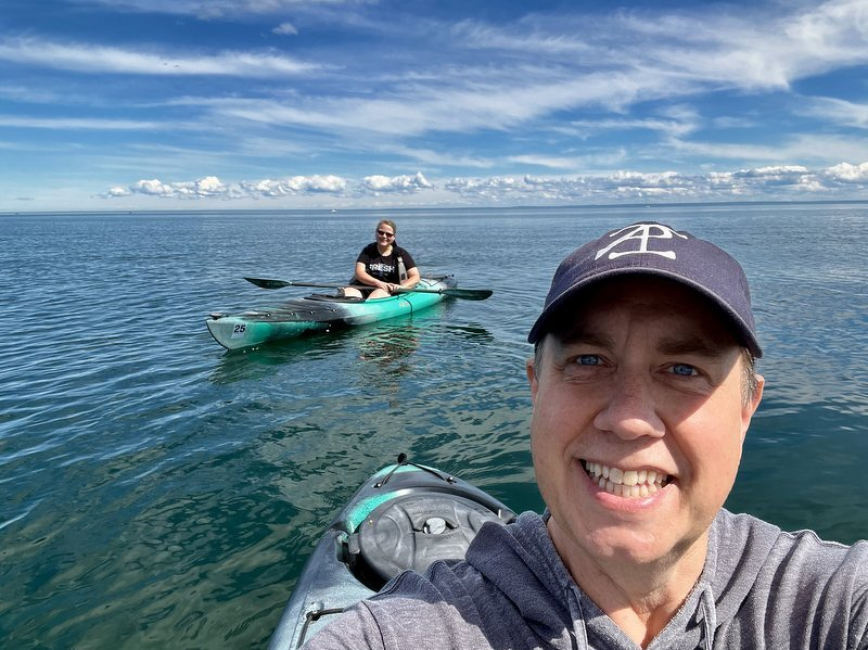 Out for a paddle on Father's Day