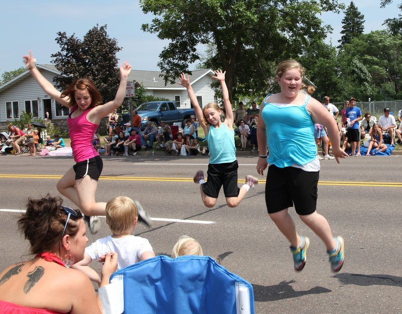 The Rodeo Parade in Spooner