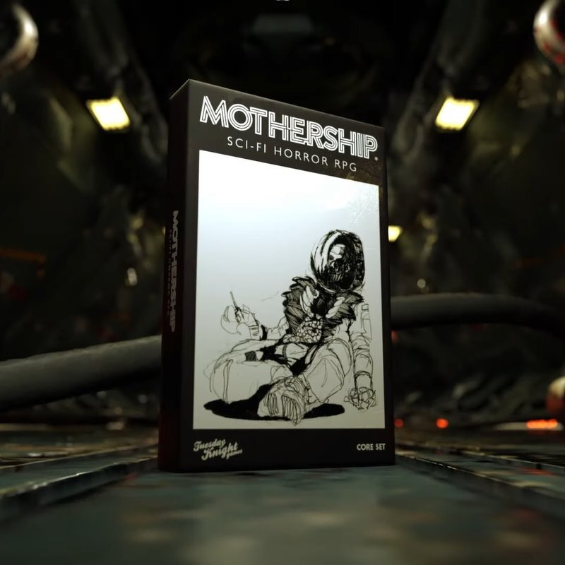 The Mothership Sci-Fi Horror RPG core set box