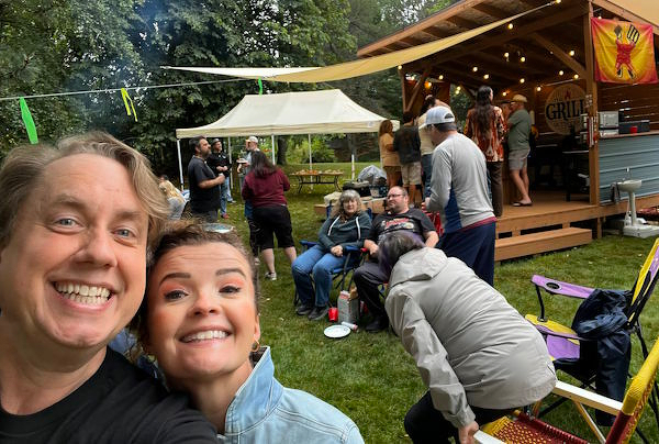 me and Kate at the Bacon Bonanza