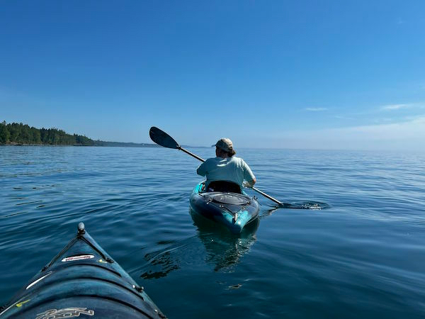 Kayaking with Jody on Lake Superior