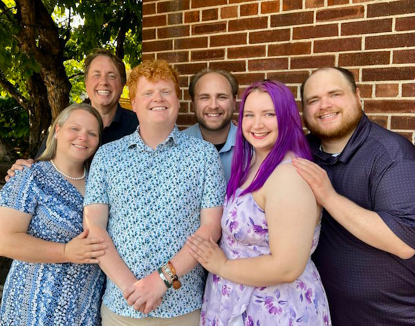 Family photo at the wedding