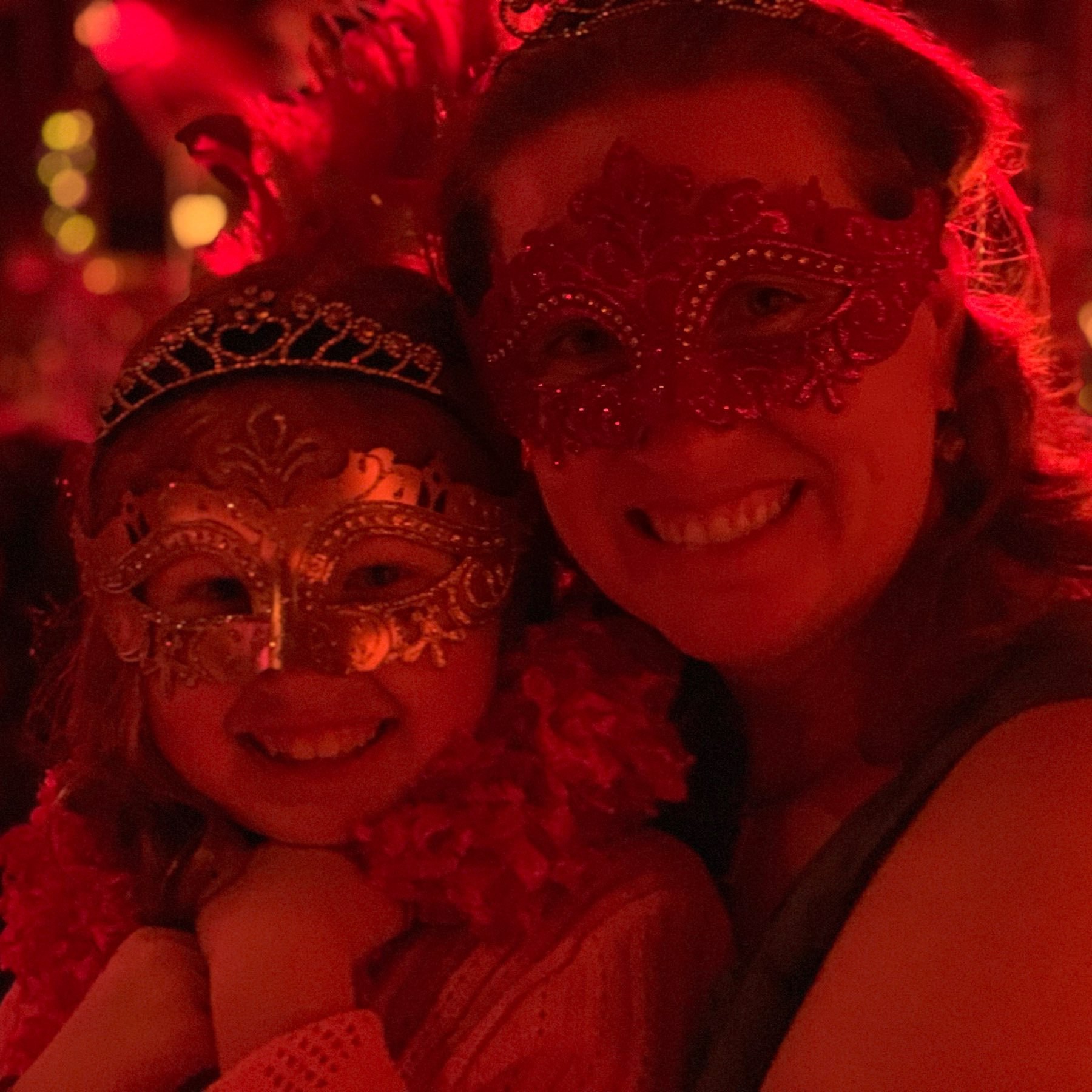 Mither and daughter masked