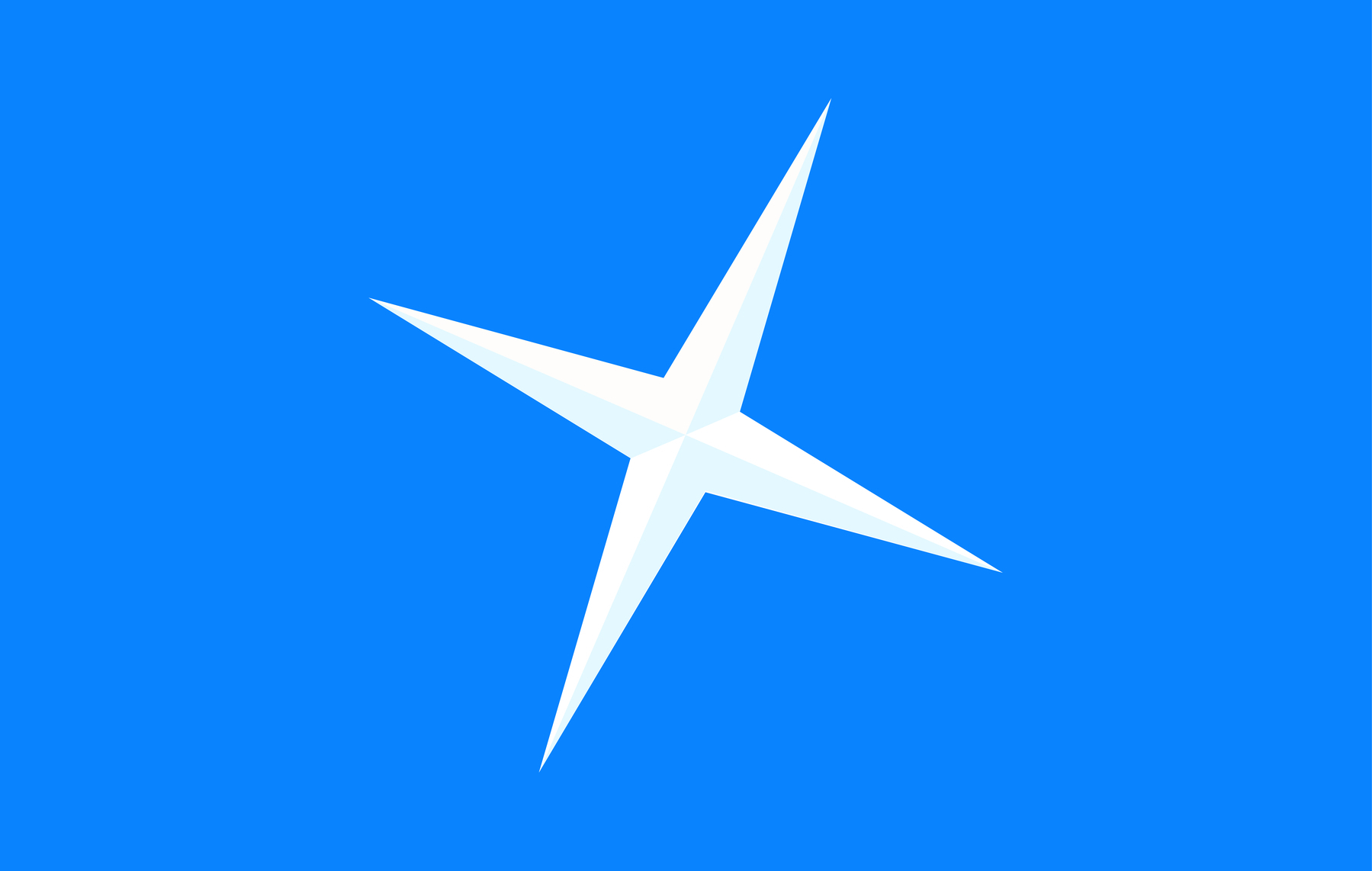 Auto-generated description: A white star is centered on a solid blue background.