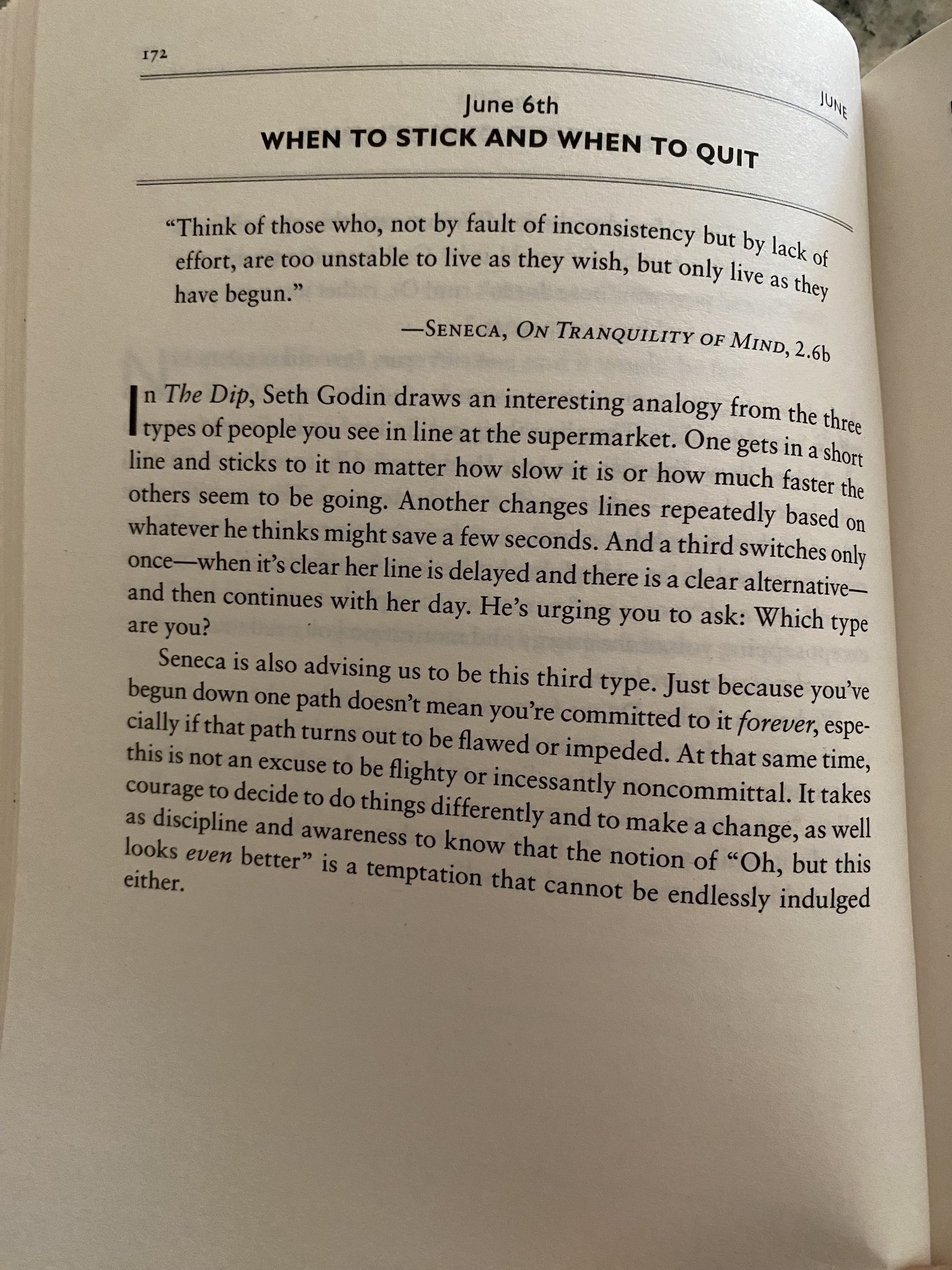 The Daily Stoic … The Daily  Quote … Page 172