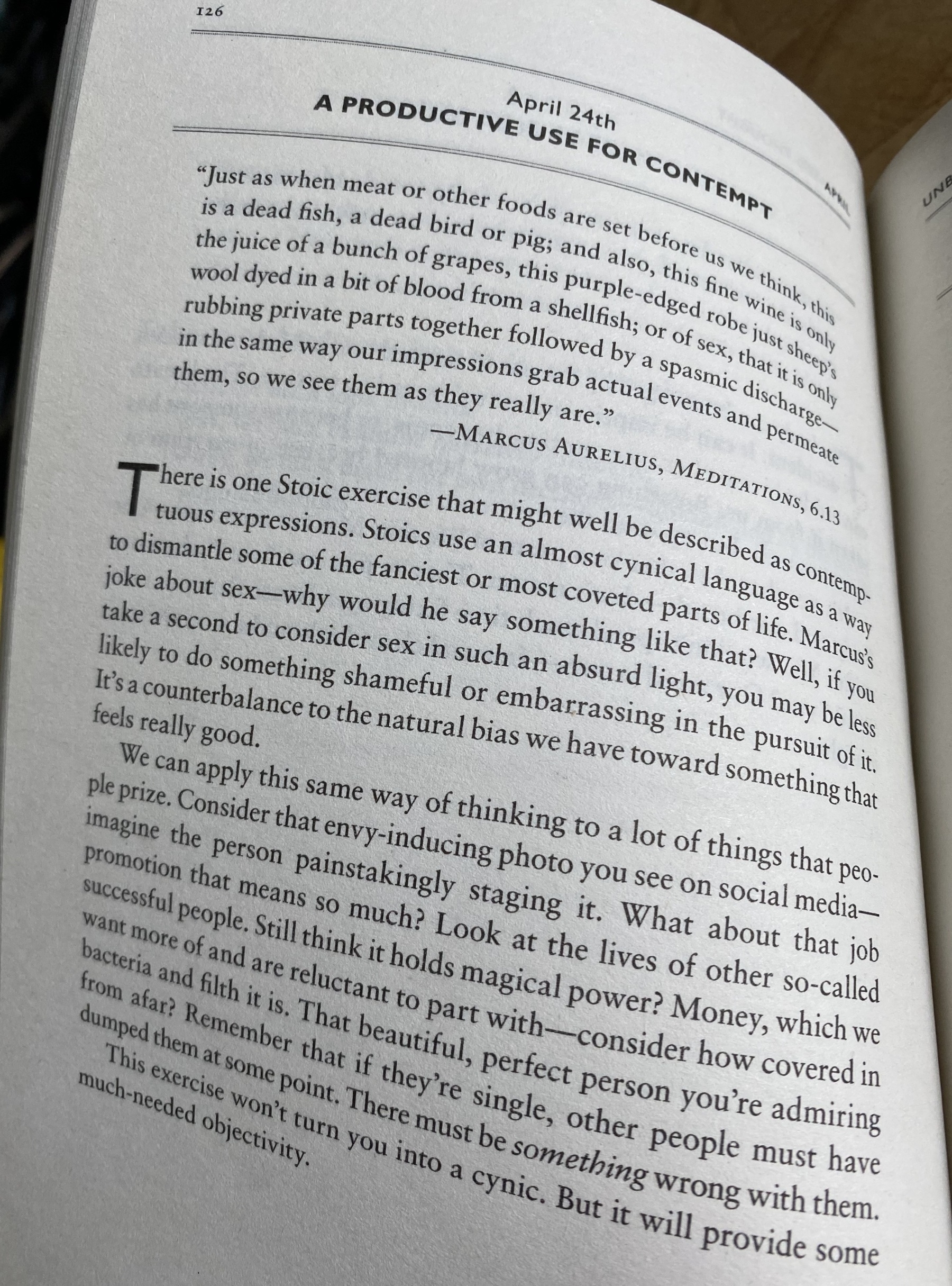 The Daily Stoic … The Daily  Quote … Page 126