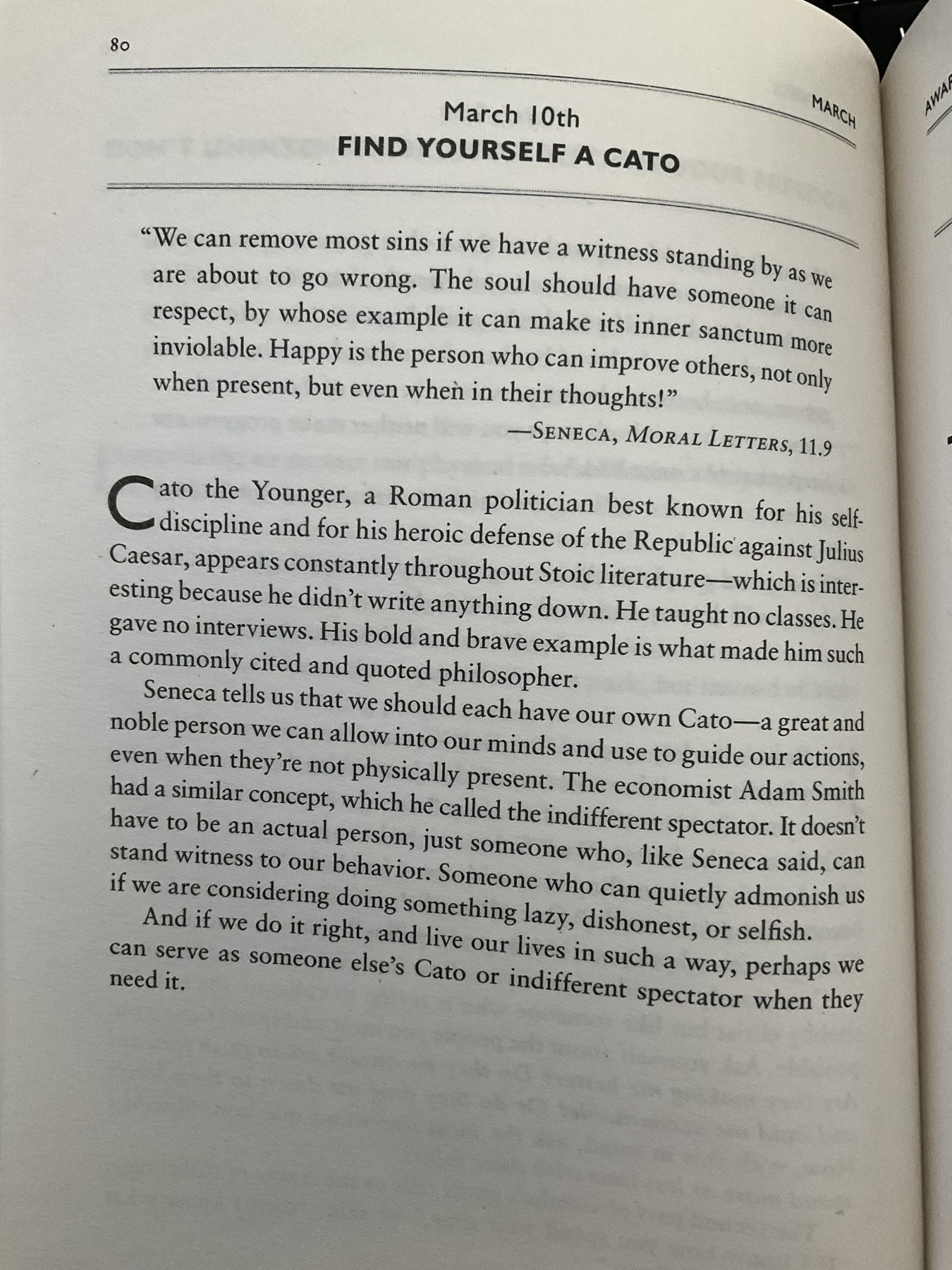 The Daily Stoic … The Daily  Quote … Page 80