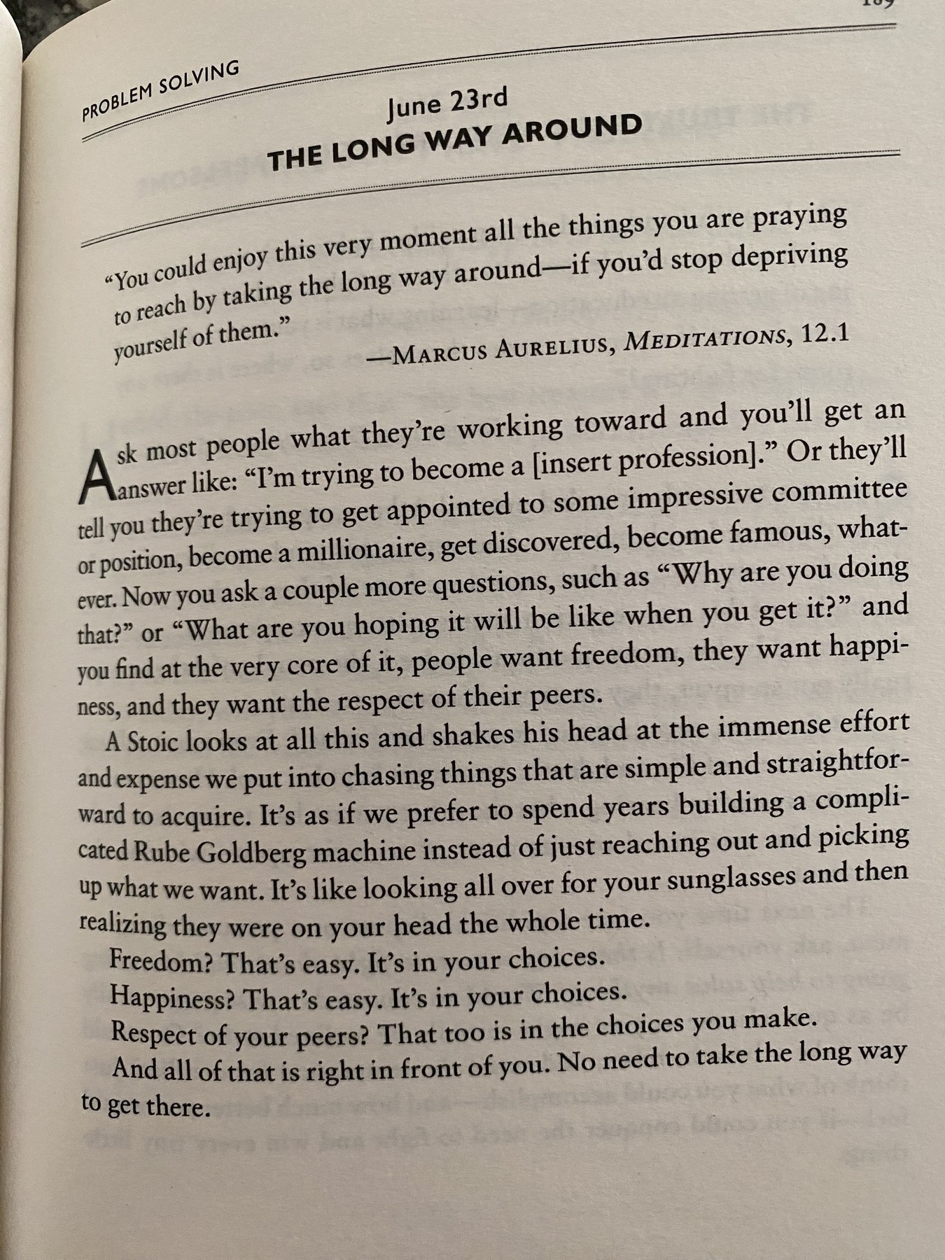 The Daily Stoic … The Daily  Quote … Page 189