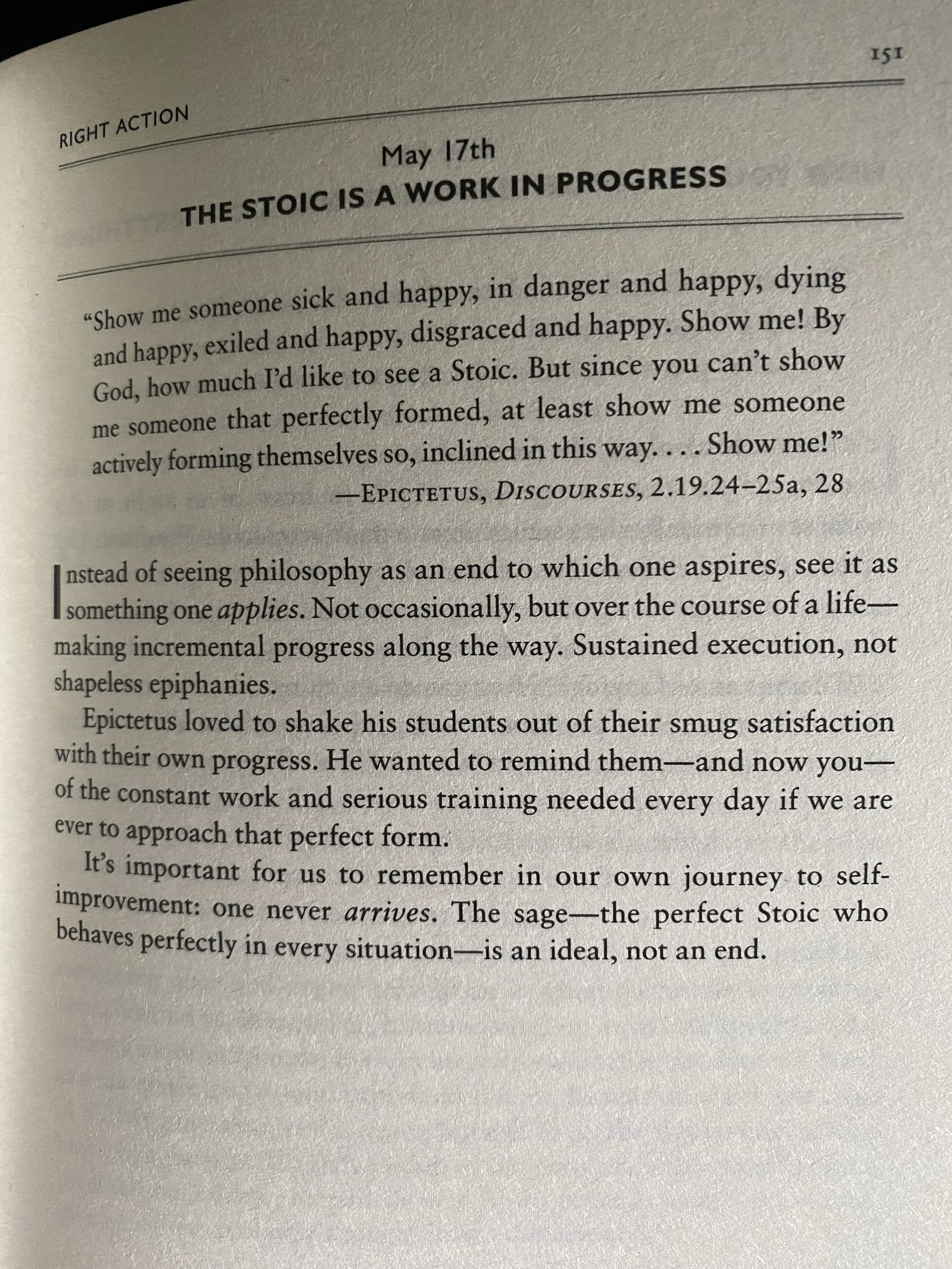 The Daily Stoic … The Daily  Quote … Page 151
