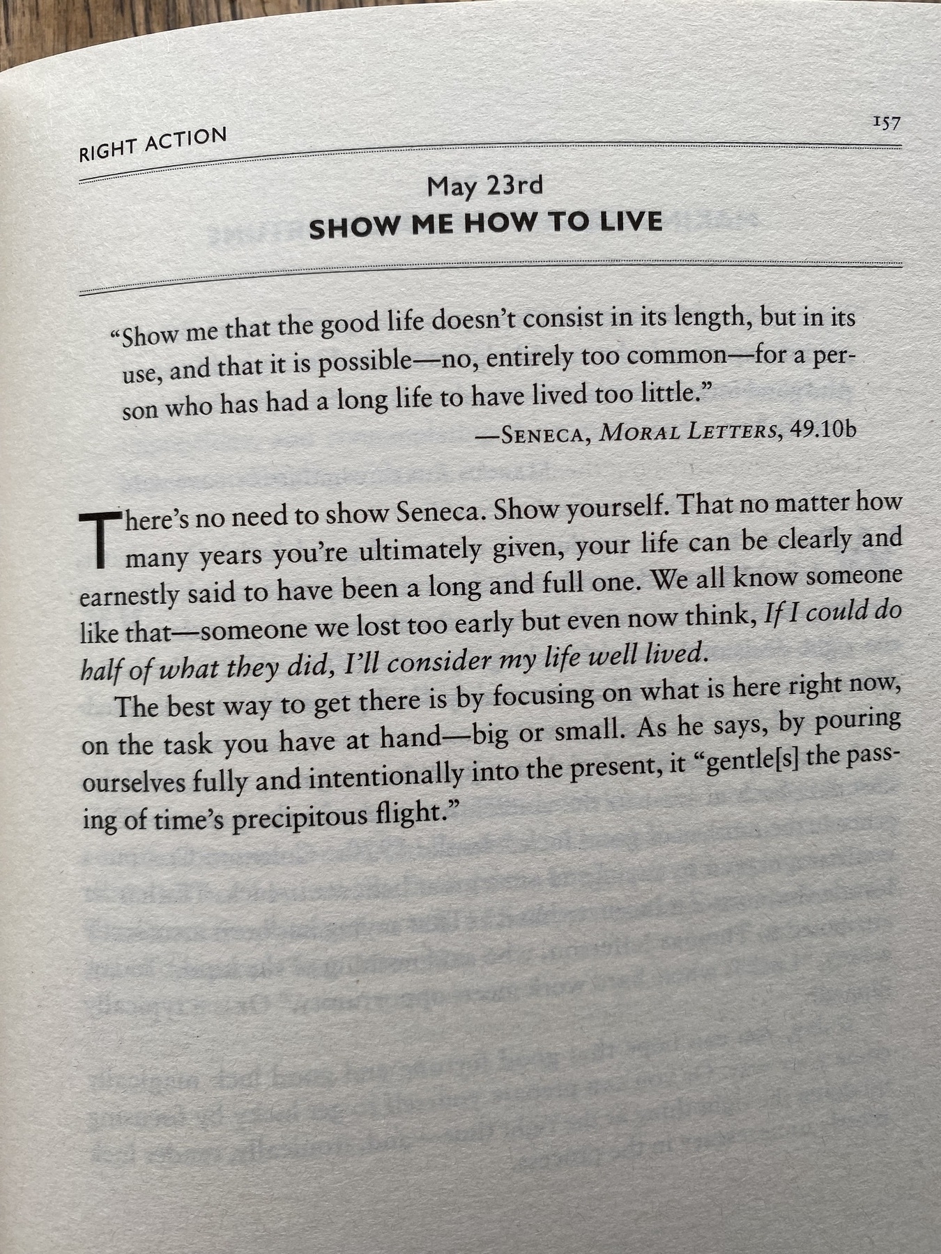 The Daily Stoic … The Daily  Quote … Page 157