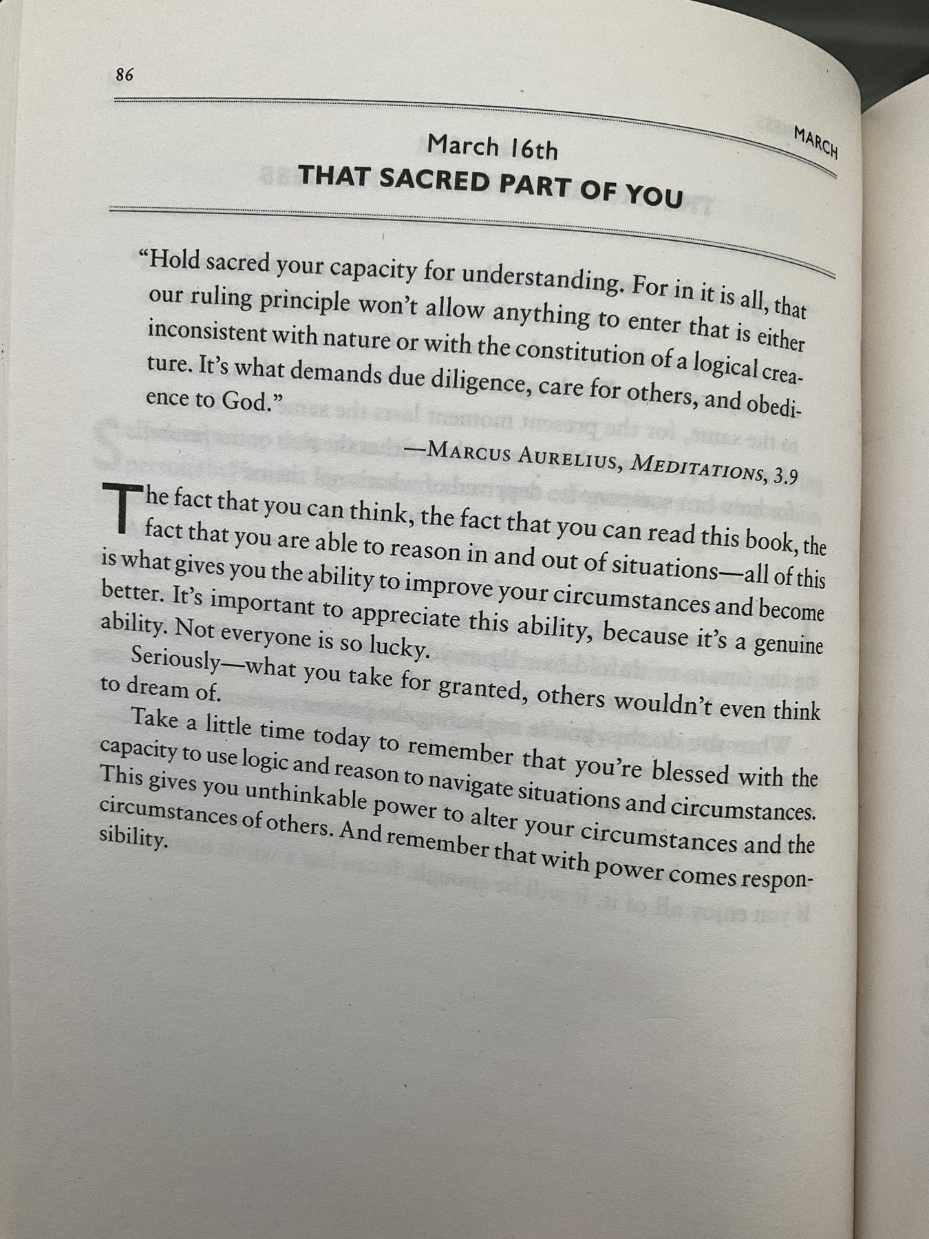 The Daily Stoic … The Daily  Quote … Page 86