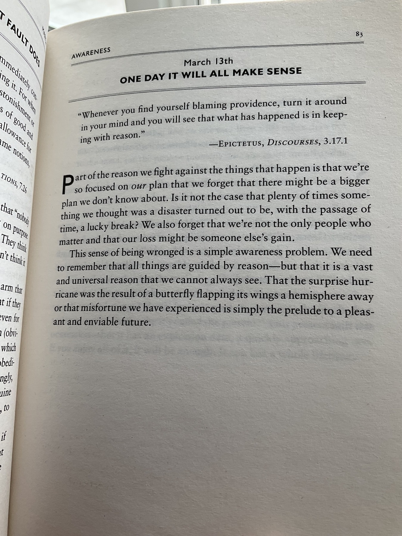 The Daily Stoic … The Daily  Quote … Page 83