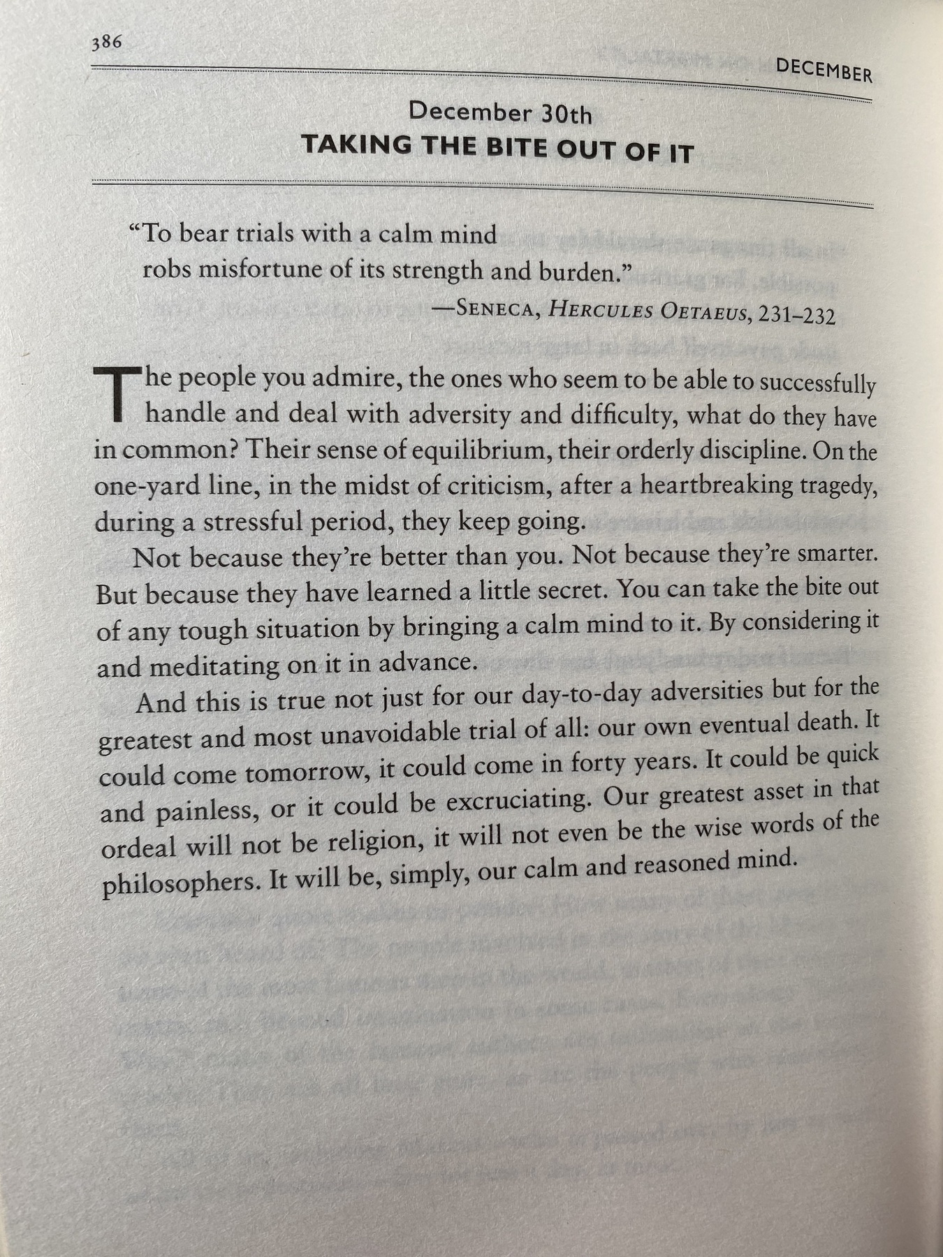 The Daily Stoic … The Daily  Quote … Page 386
