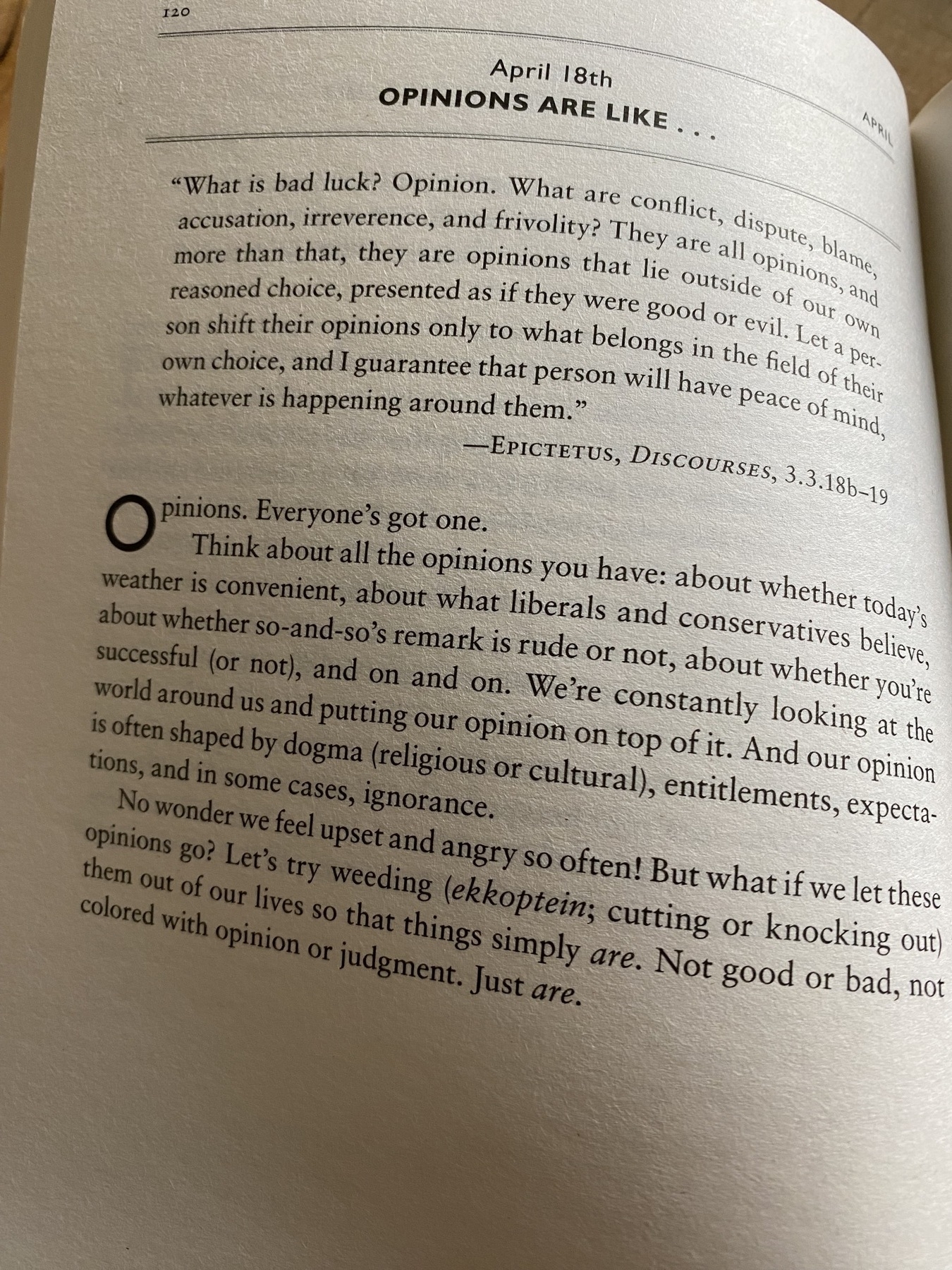 The Daily Stoic … The Daily  Quote … Page 120