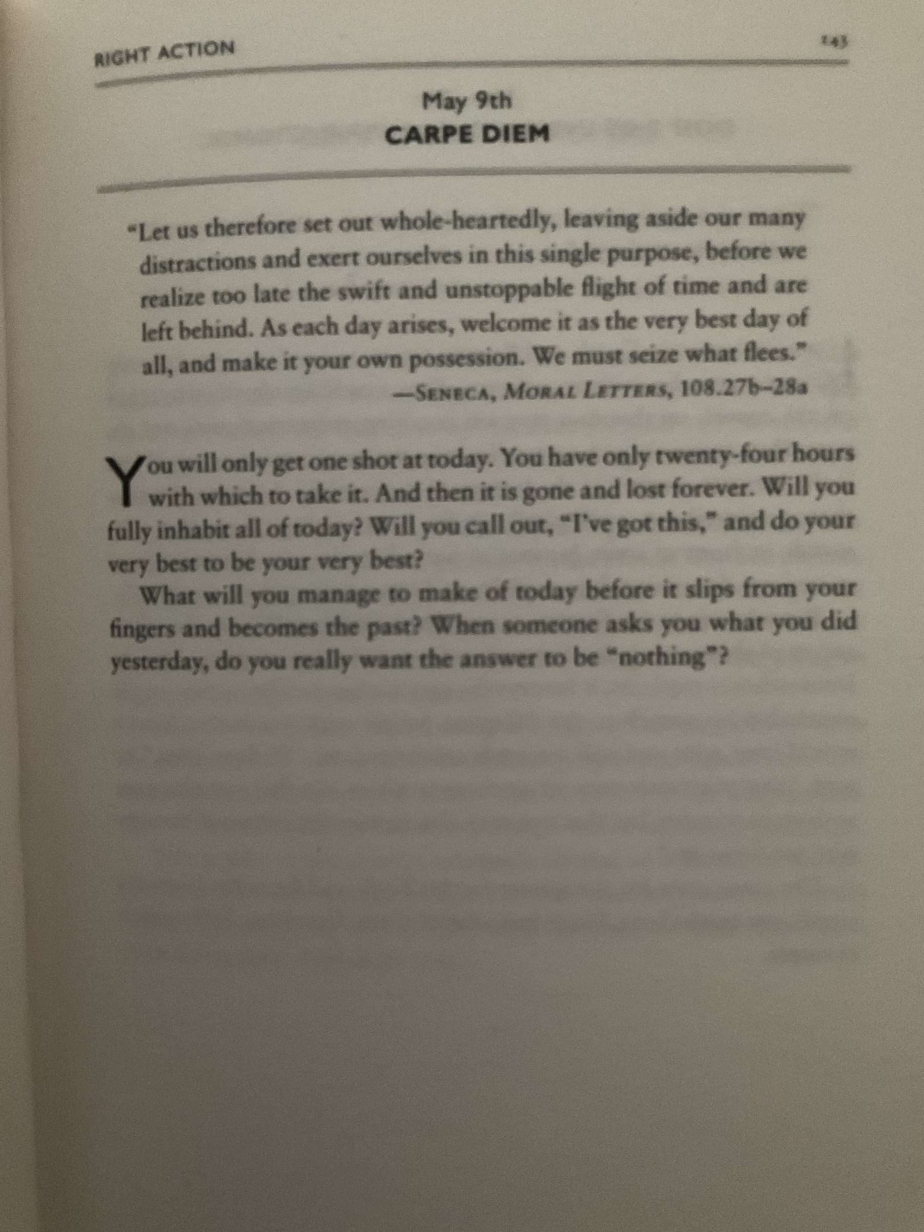 The Daily Stoic … The Daily  Quote … Page 143