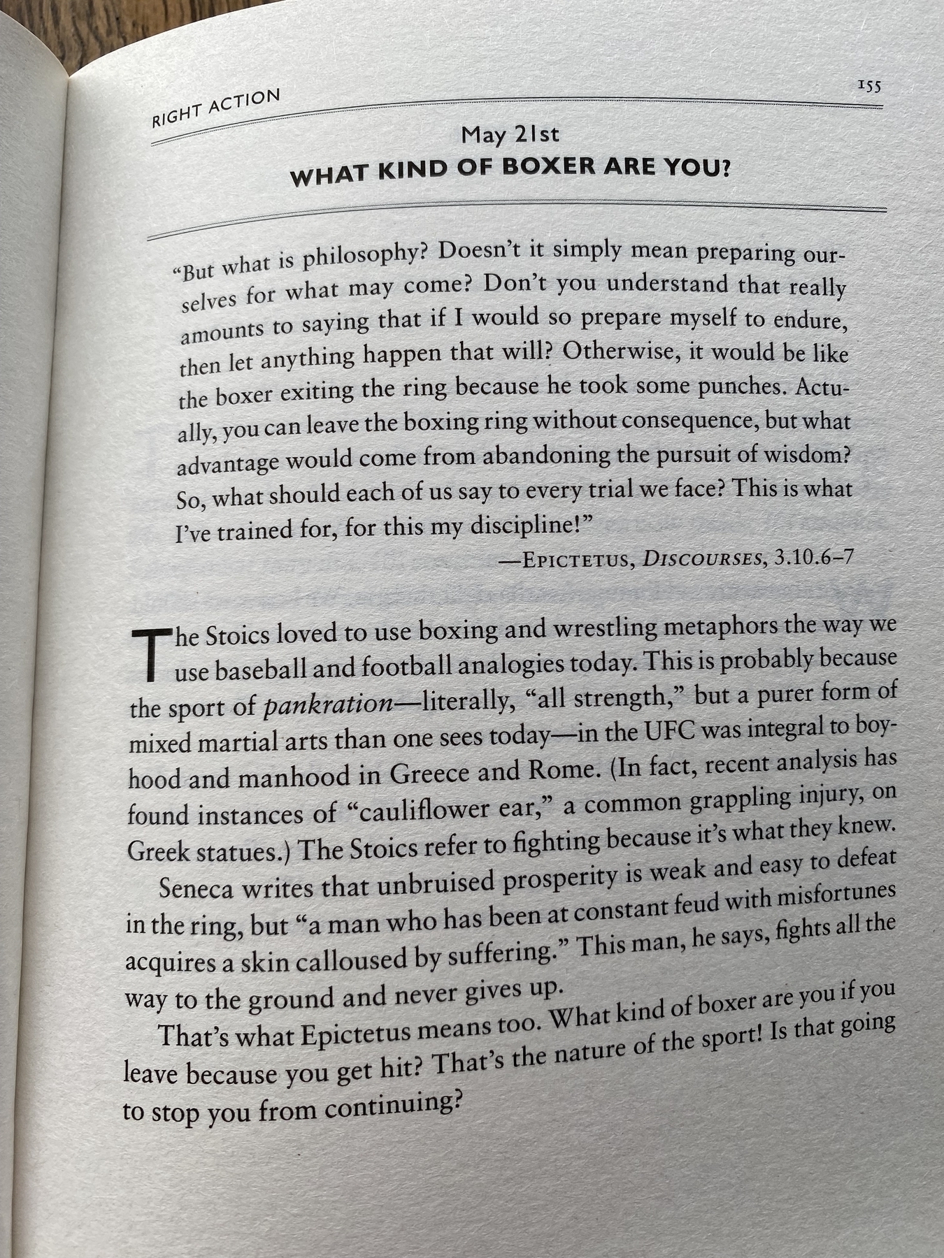 The Daily Stoic … The Daily  Quote … Page 155