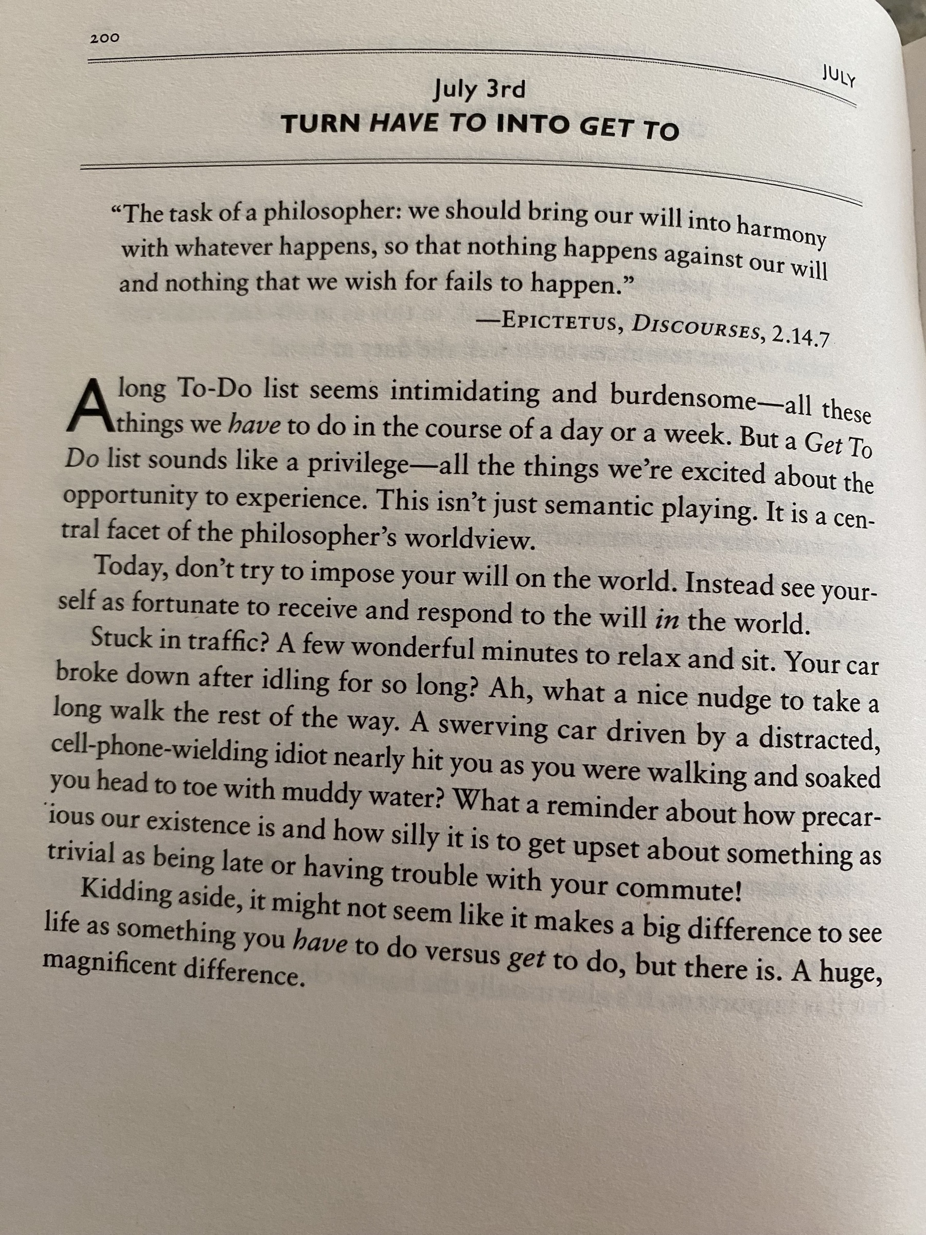The Daily Stoic … The Daily  Quote … Page 200