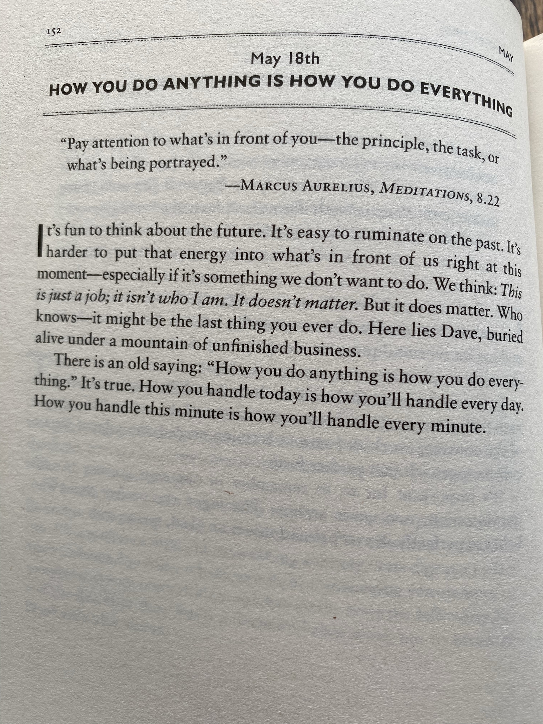The Daily Stoic … The Daily  Quote … Page 152