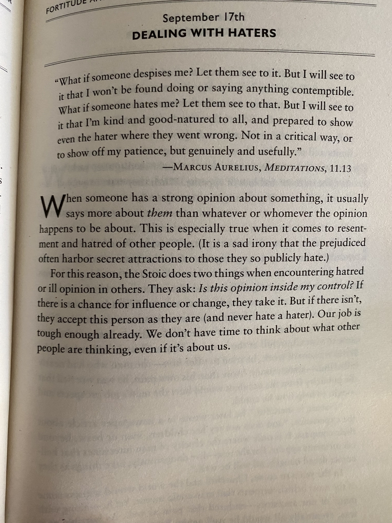 The Daily Stoic … The Daily  Quote … Page 279
