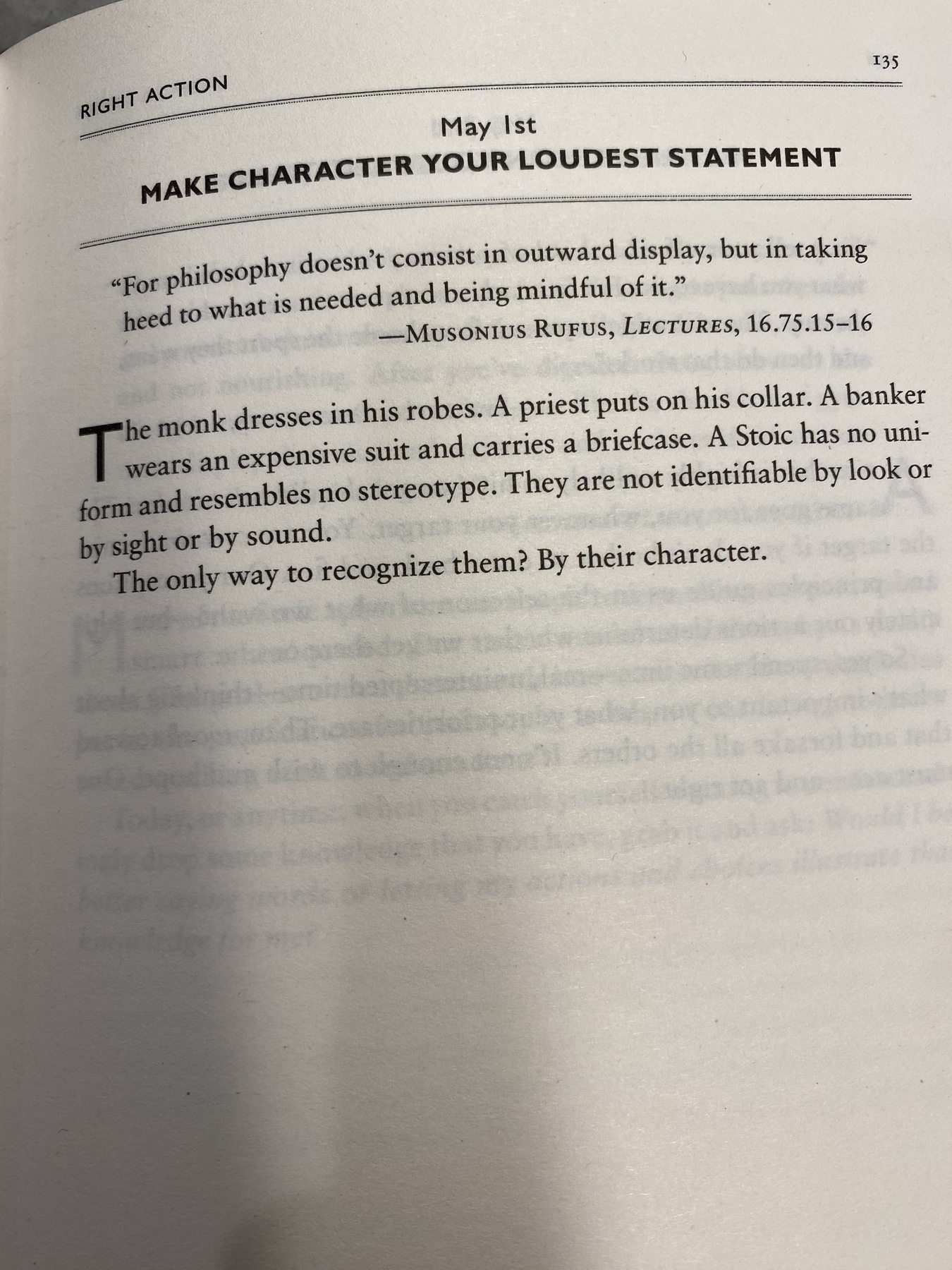 The Daily Stoic … The Daily  Quote … Page 135