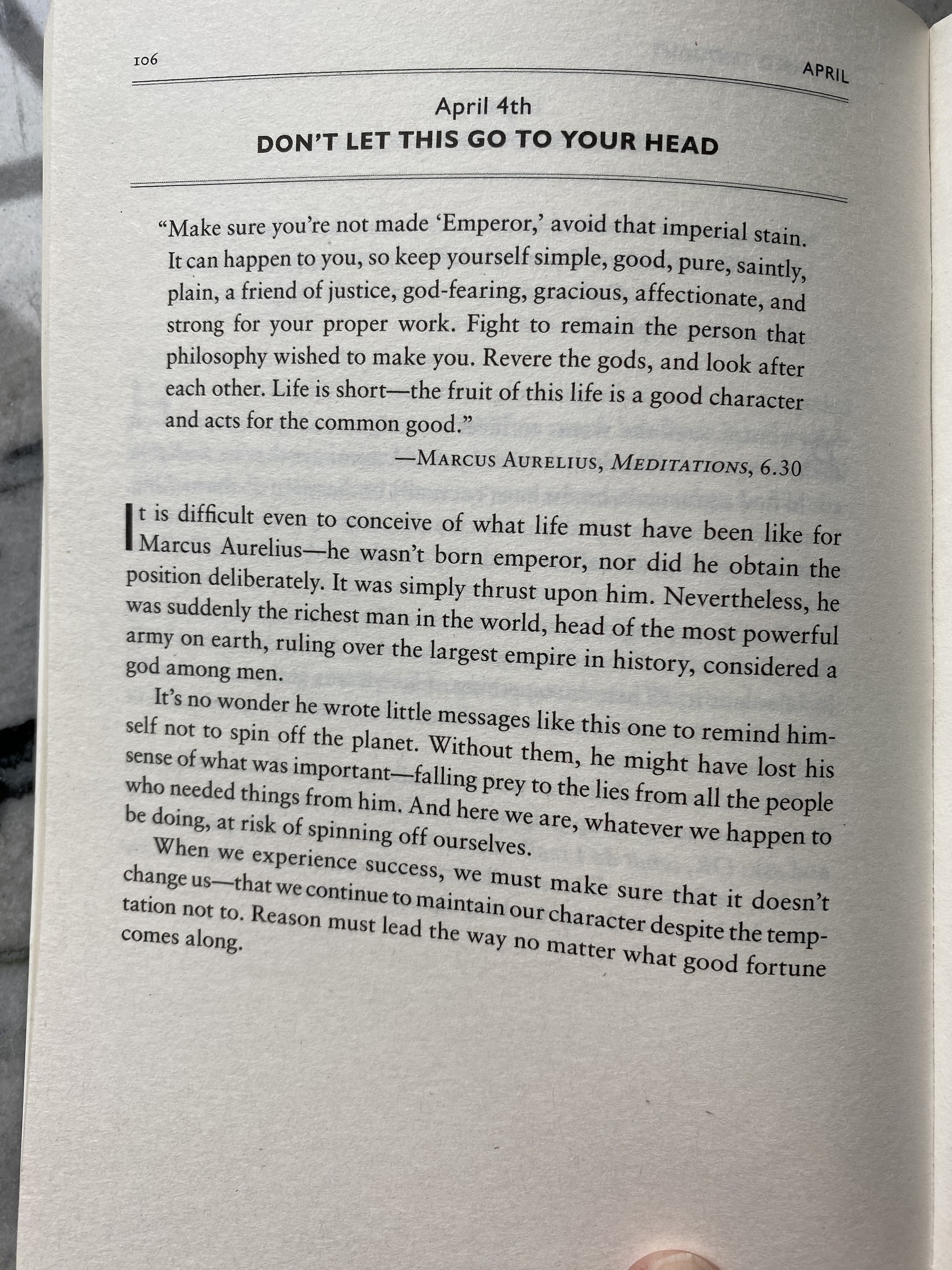 The Daily Stoic … The Daily  Quote … Page 106