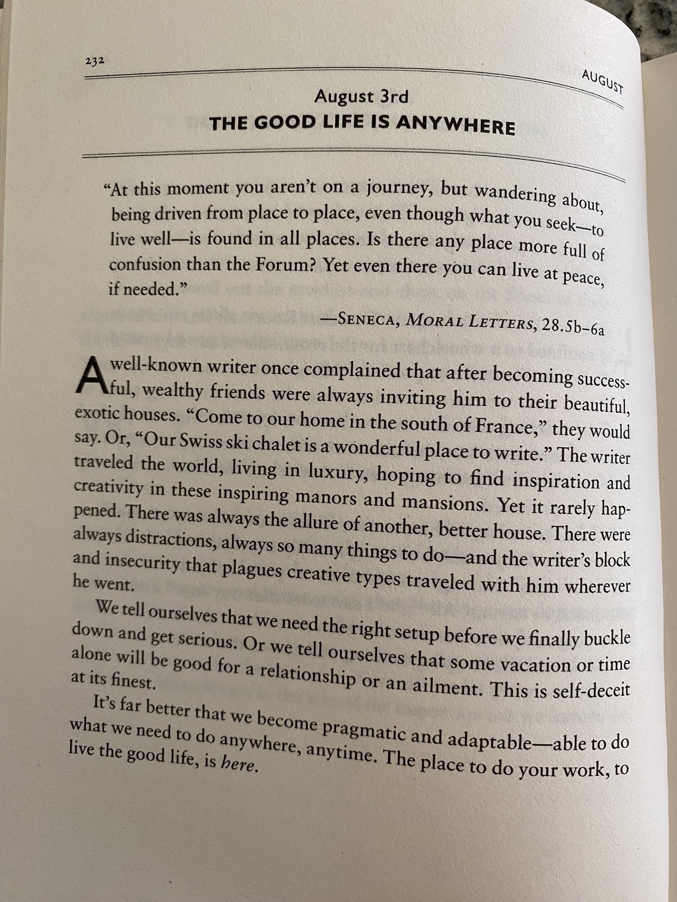 The Daily Stoic … The Daily  Quote … Page 232