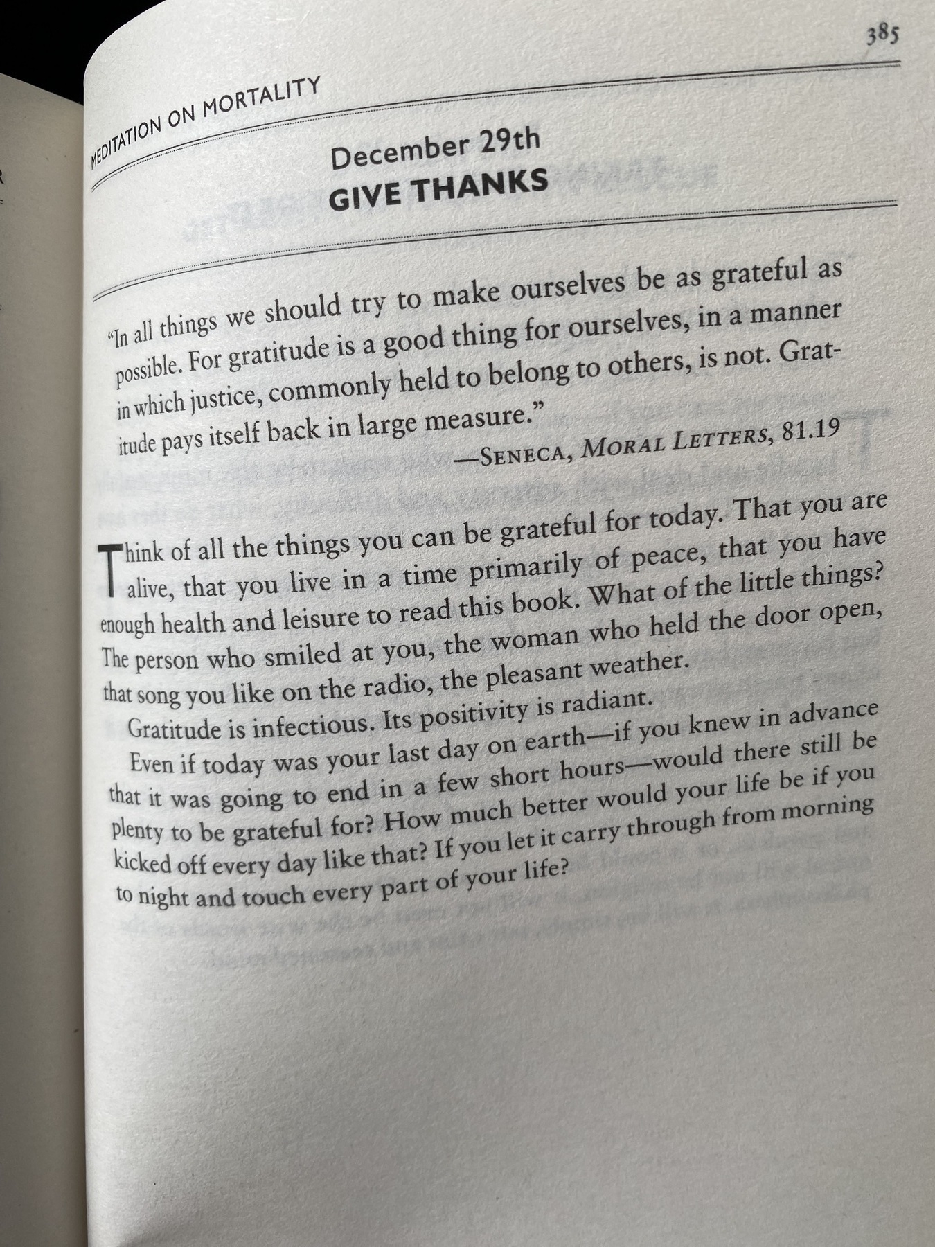 The Daily Stoic … The Daily  Quote … Page 385