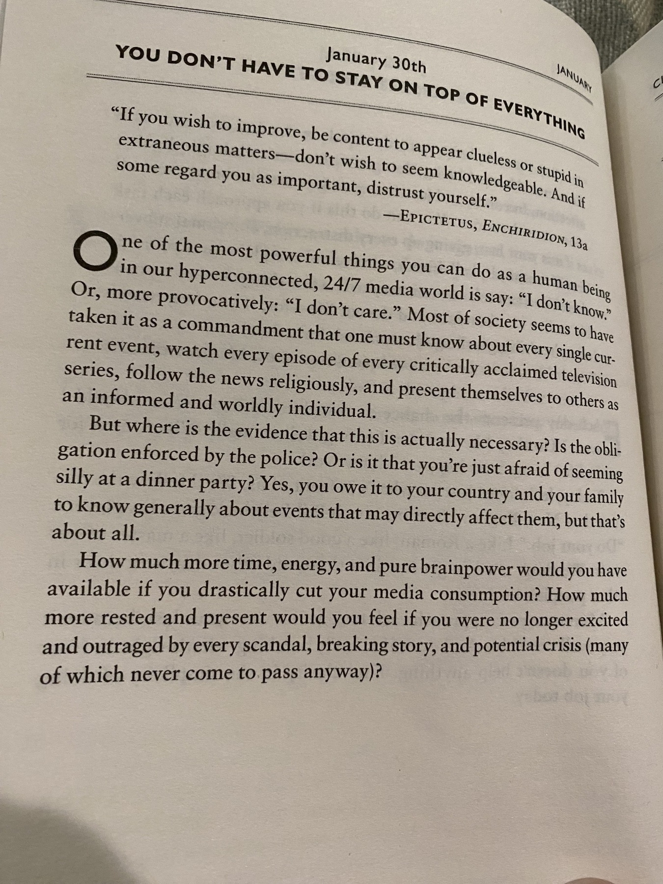 The Daily Stoic … The Daily Quote … Page 43