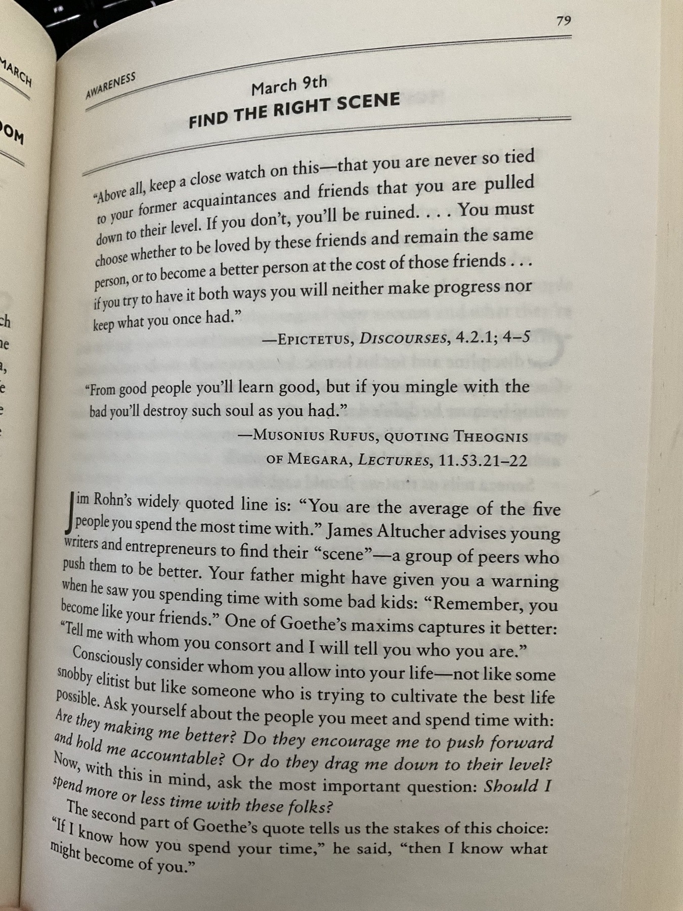 The Daily Stoic … The Daily  Quote … Page 79