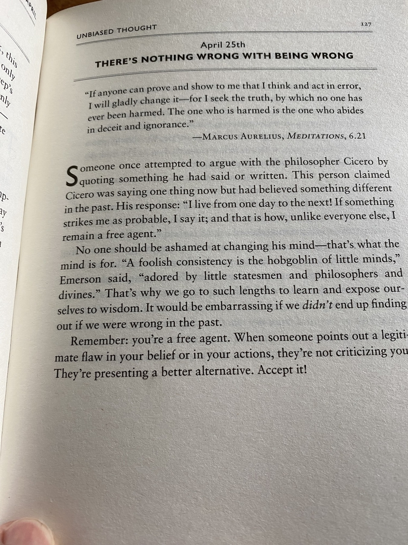 The Daily Stoic … The Daily  Quote … Page 127