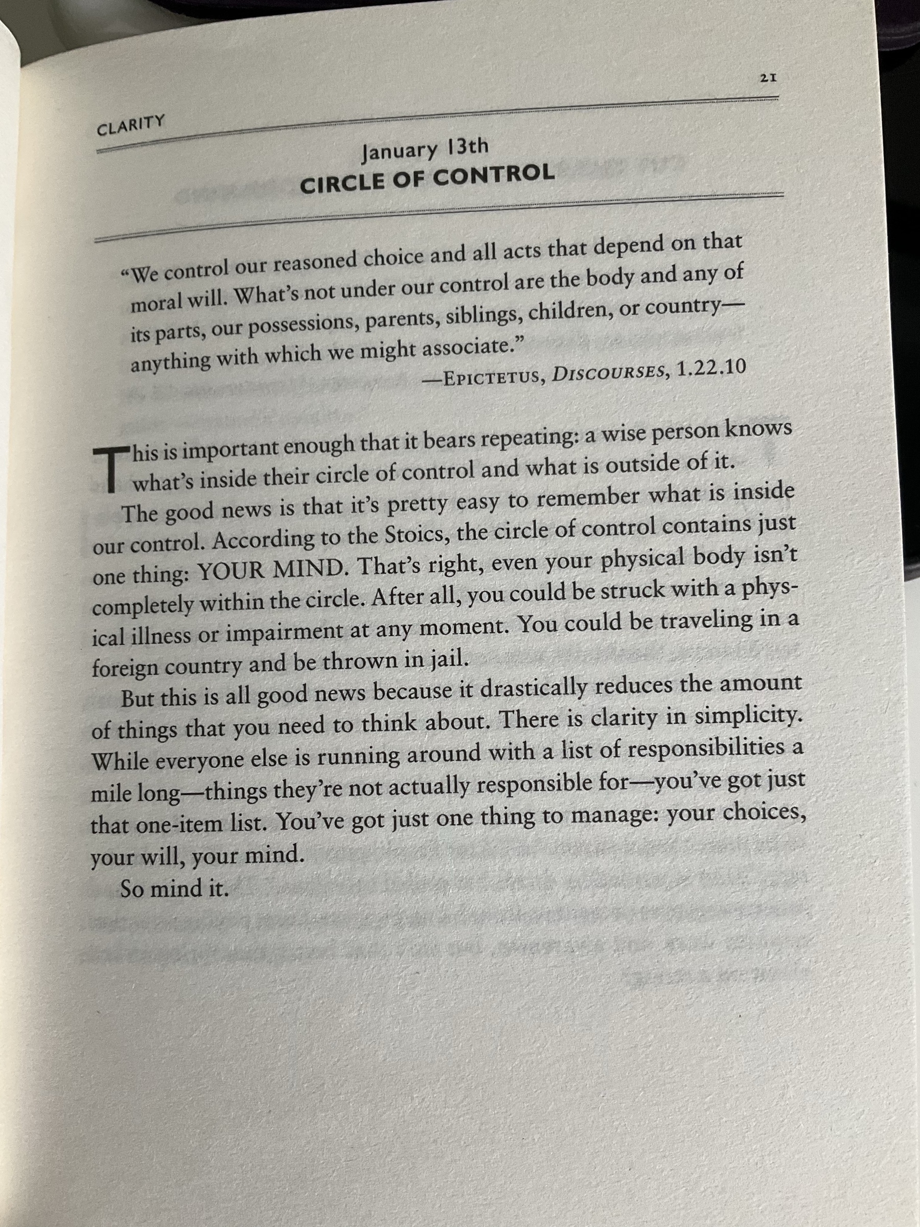 The Daily Stoic … The Daily Quote … Page 21