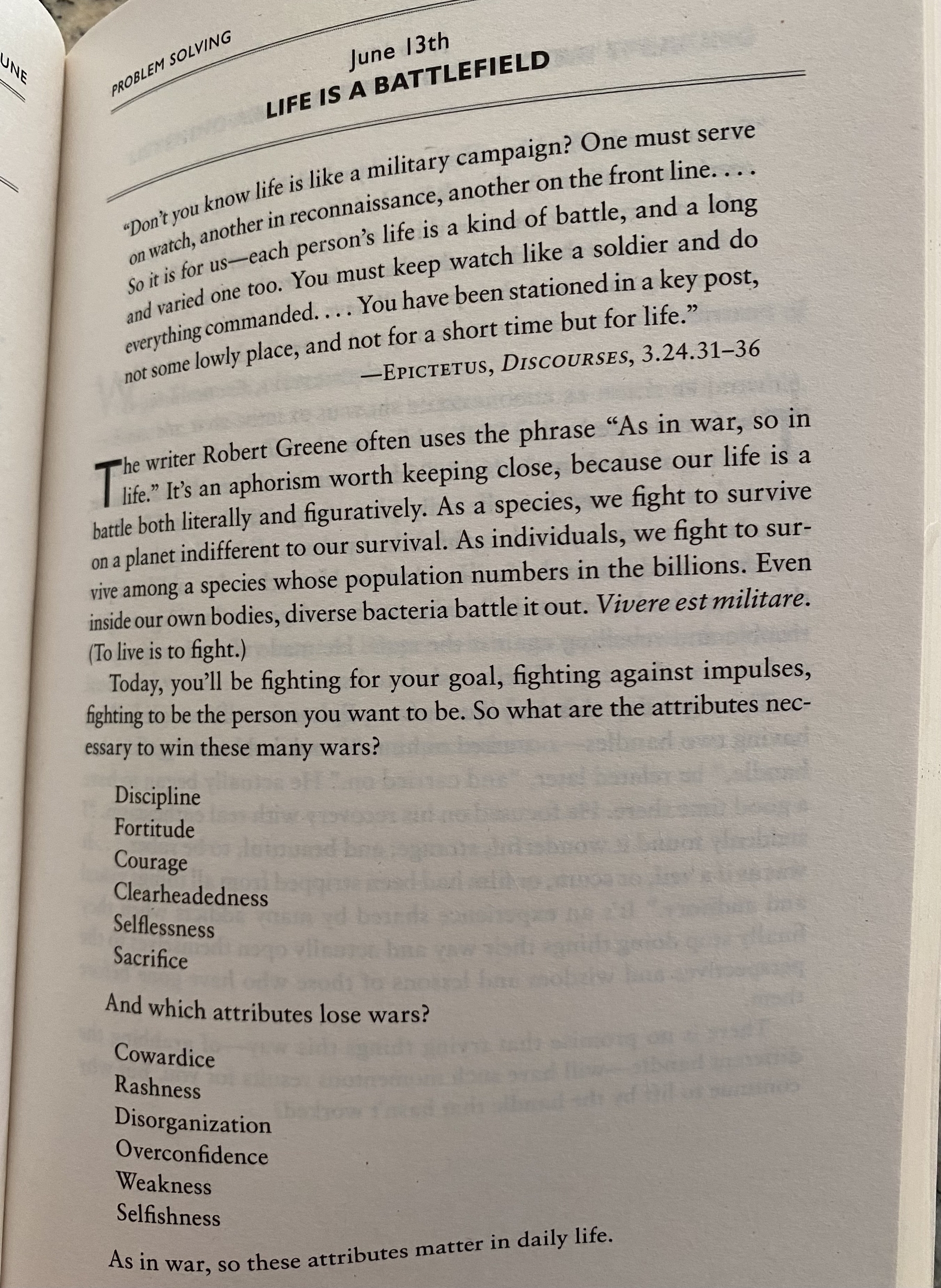 The Daily Stoic … The Daily  Quote … Page 179