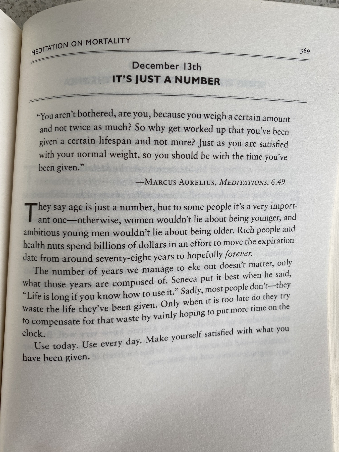 The Daily Stoic … The Daily  Quote … Page 369