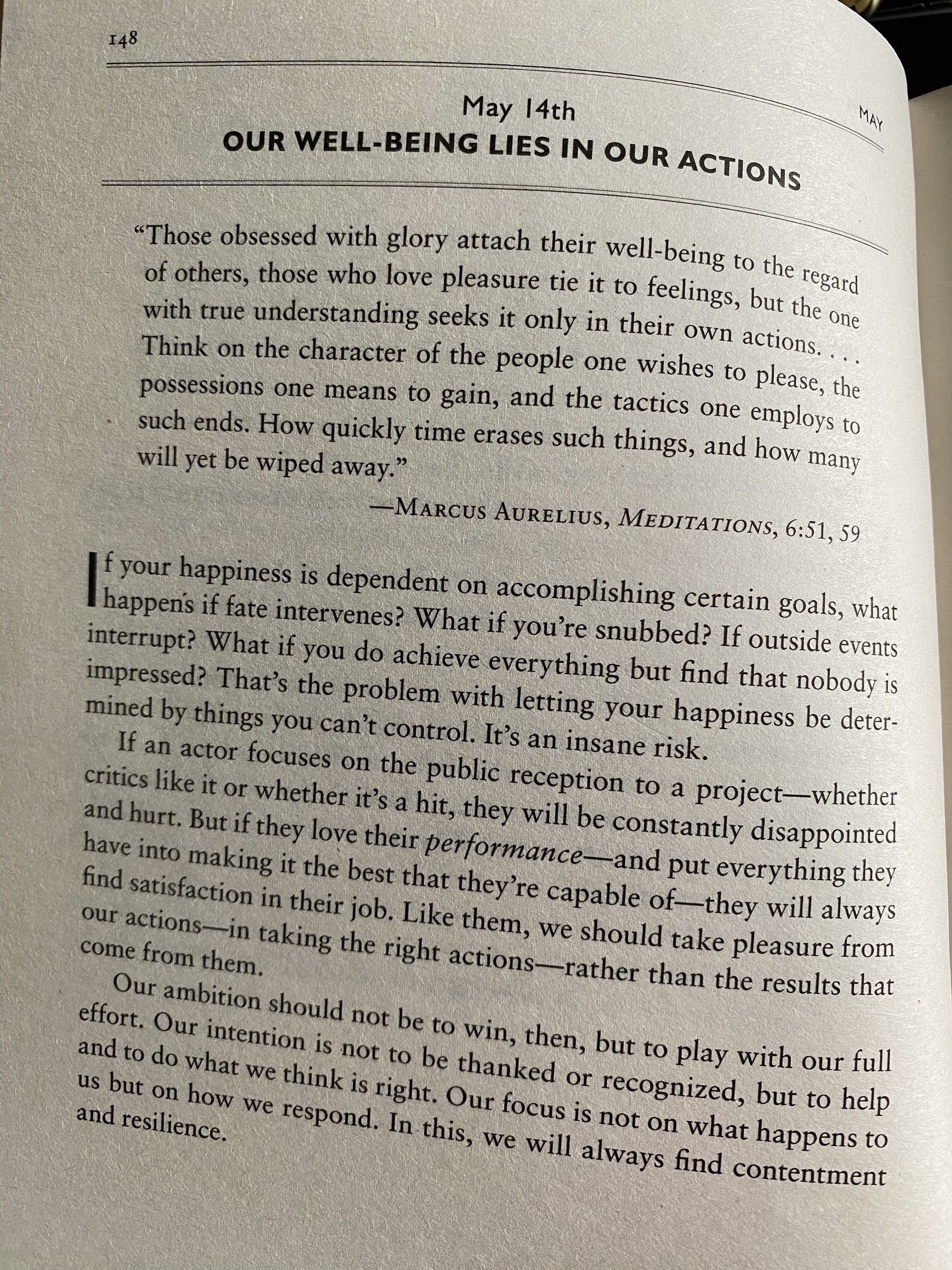 The Daily Stoic … The Daily  Quote … Page 148
