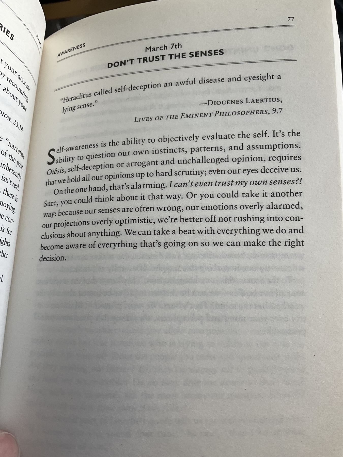 The Daily Stoic … The Daily  Quote … Page 77