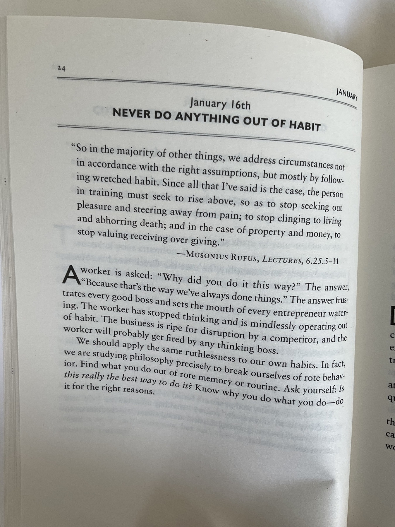 The Daily Stoic … The Daily Quote … Page 24