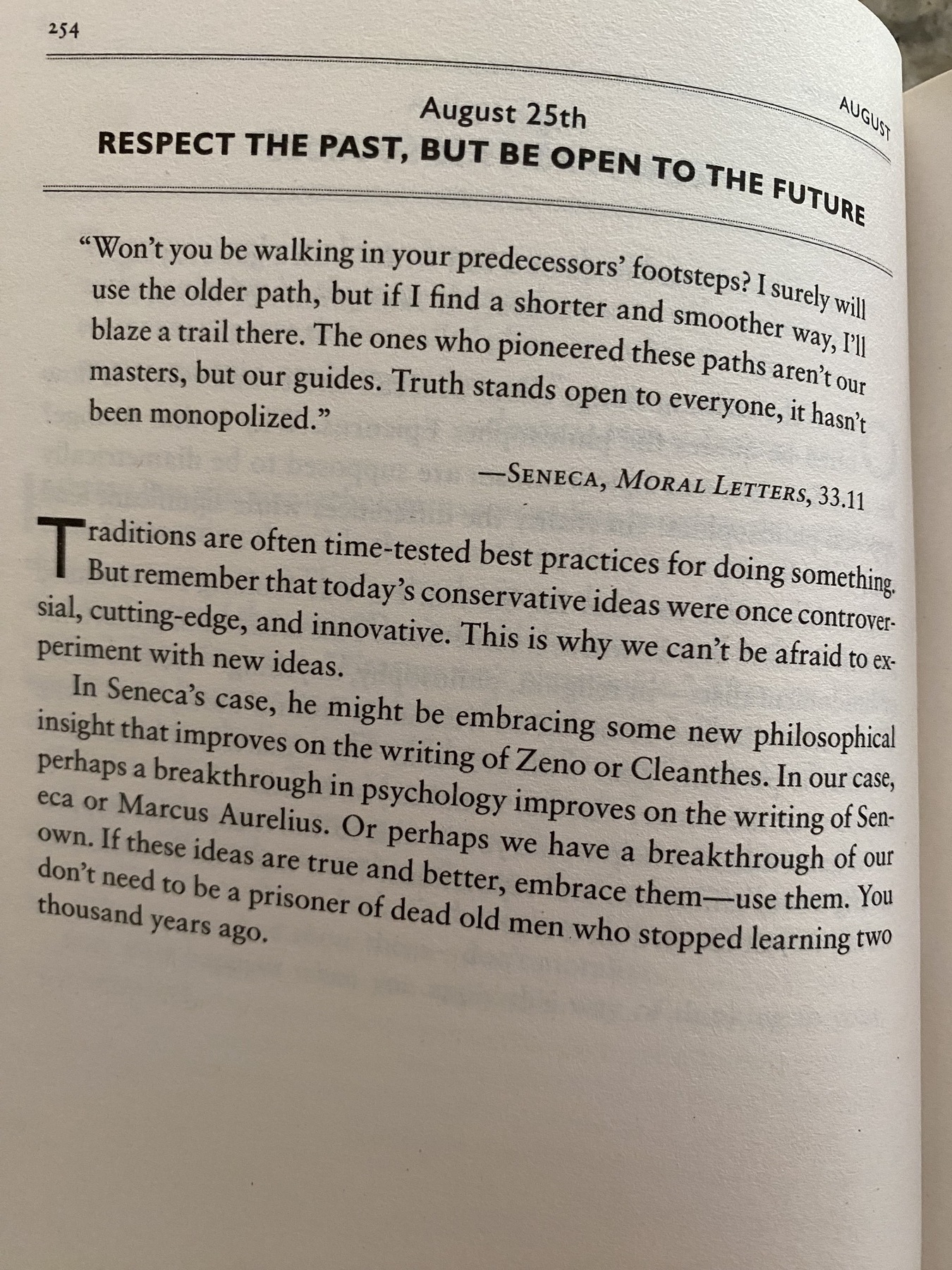The Daily Stoic … The Daily  Quote … Page 254