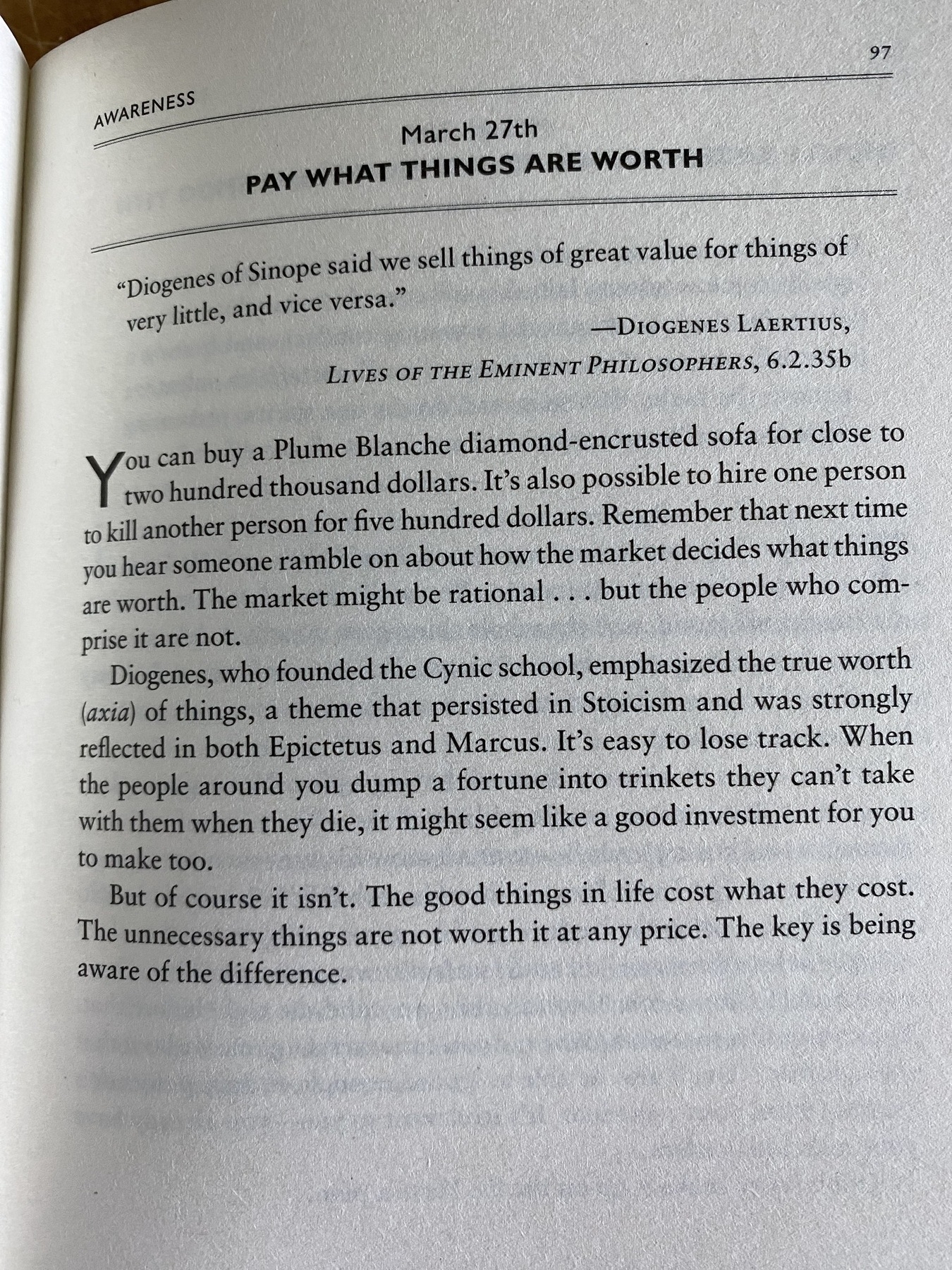 The Daily Stoic … The Daily  Quote … Page 97