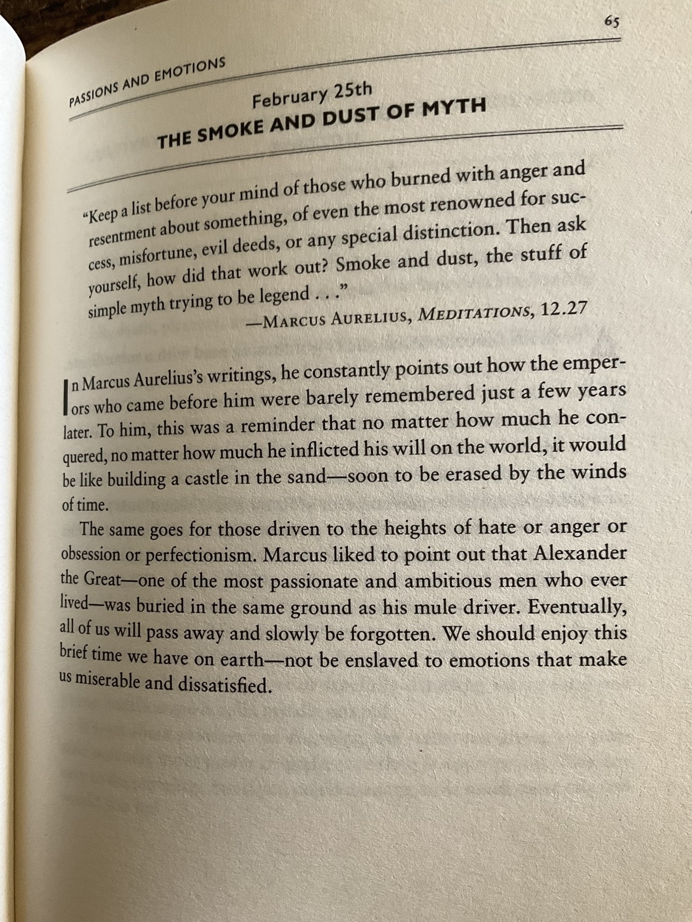 The Daily Stoic … The Daily Quote … Page 65