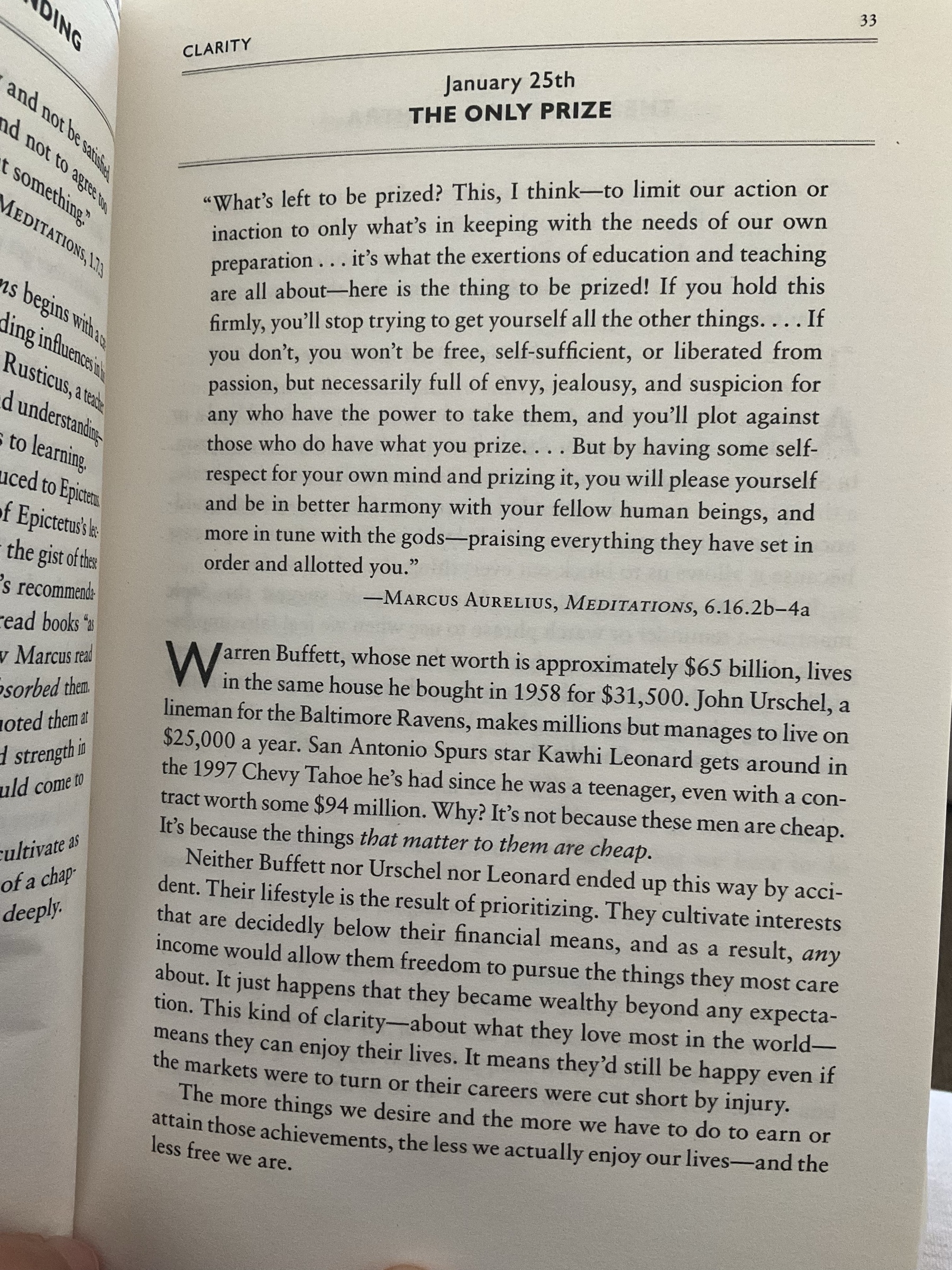 The Daily Stoic … The Daily Quote … Page 33