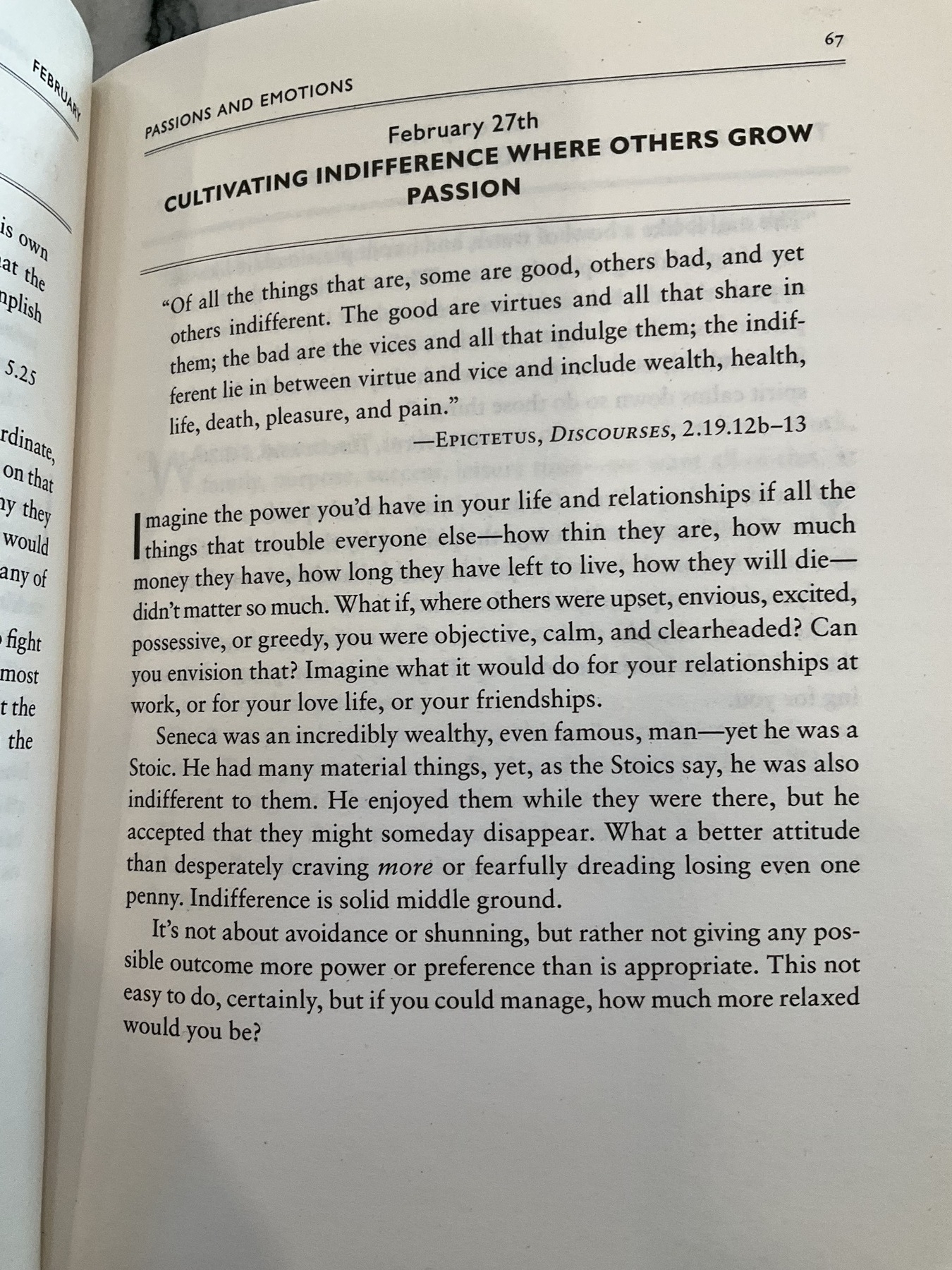 The Daily Stoic … The Daily  Quote … Page 67