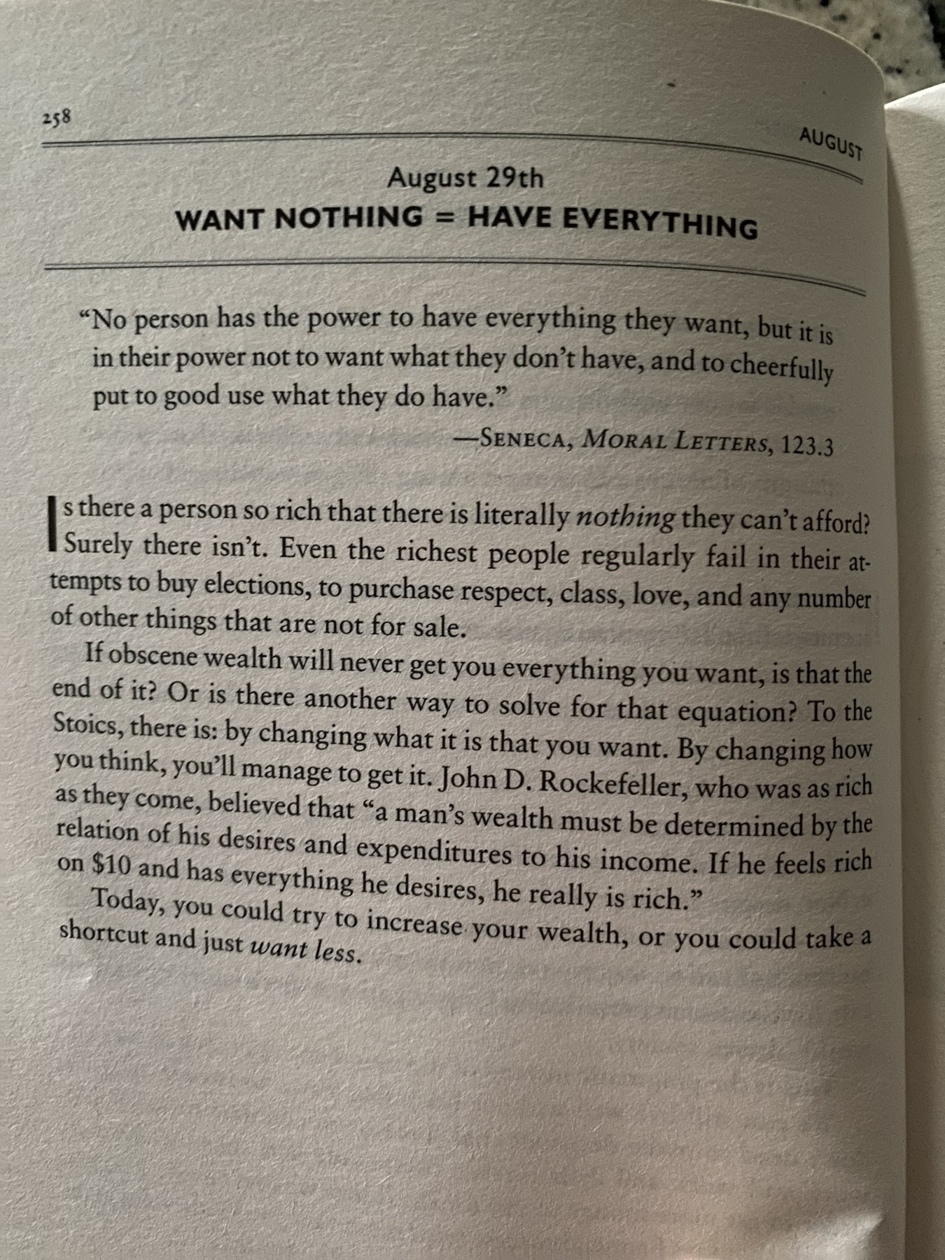 The Daily Stoic … The Daily  Quote … Page 258