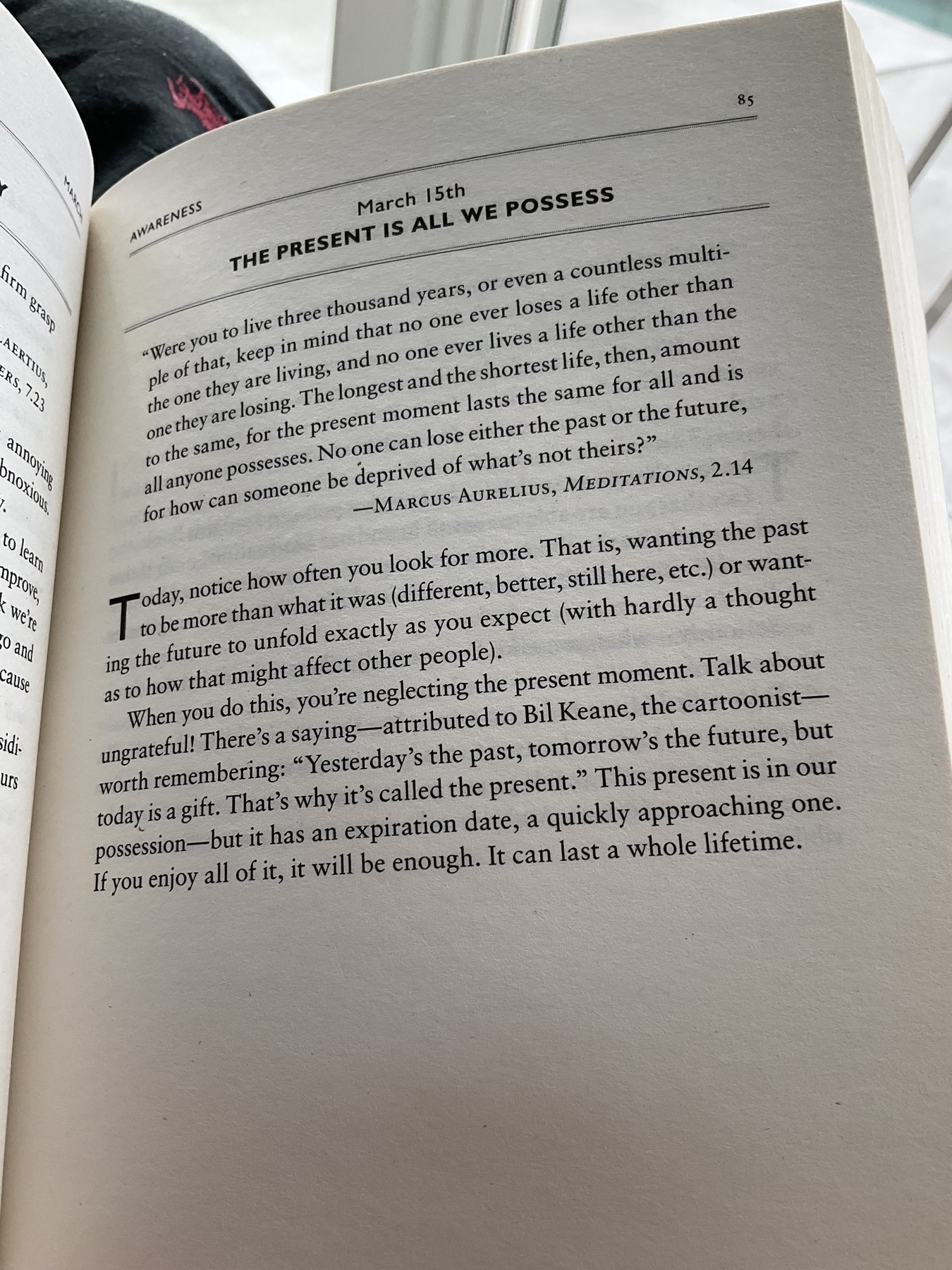 The Daily Stoic … The Daily  Quote … Page 85