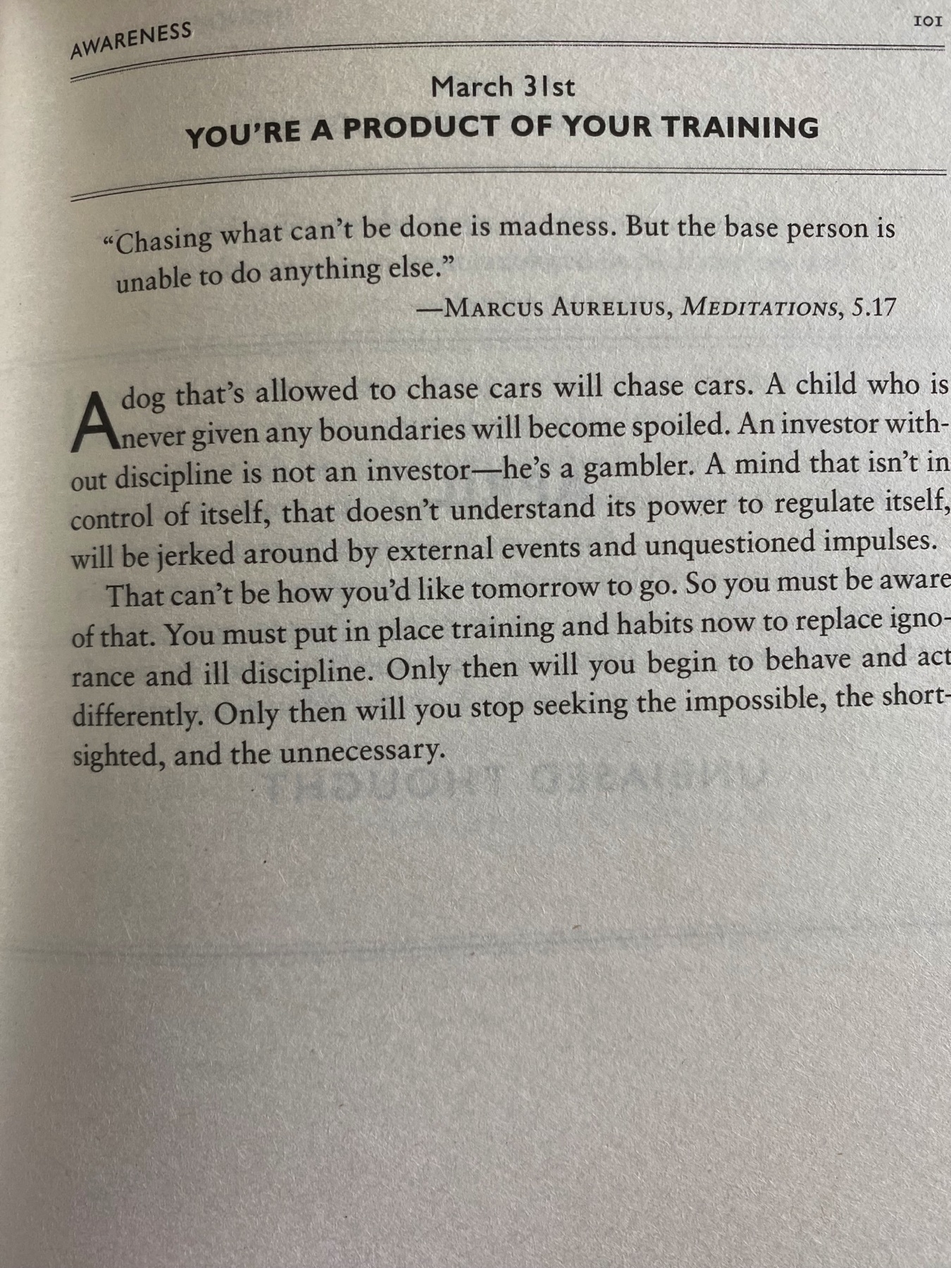 The Daily Stoic … The Daily  Quote … Page 101