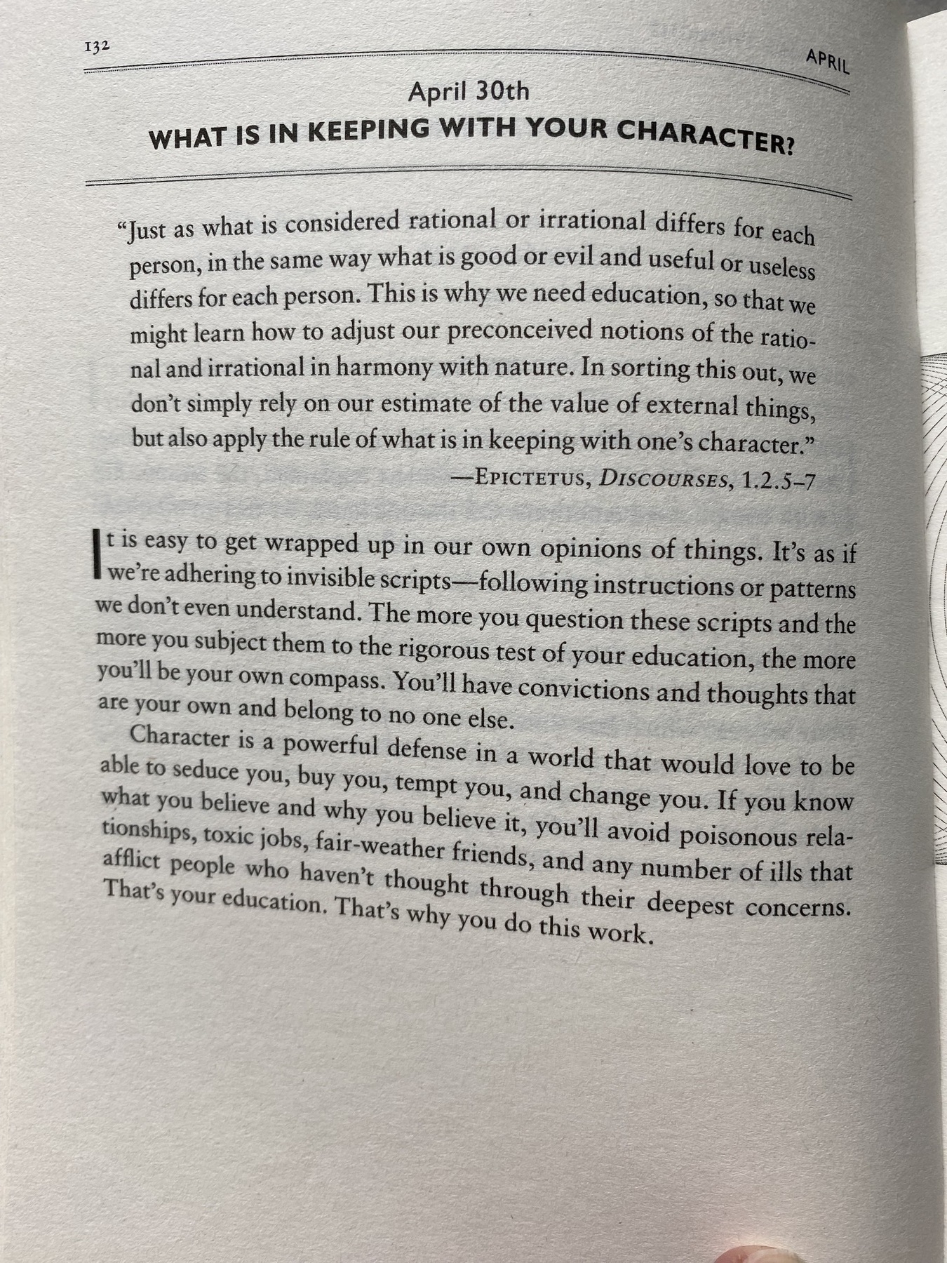 The Daily Stoic … The Daily  Quote … Page 132