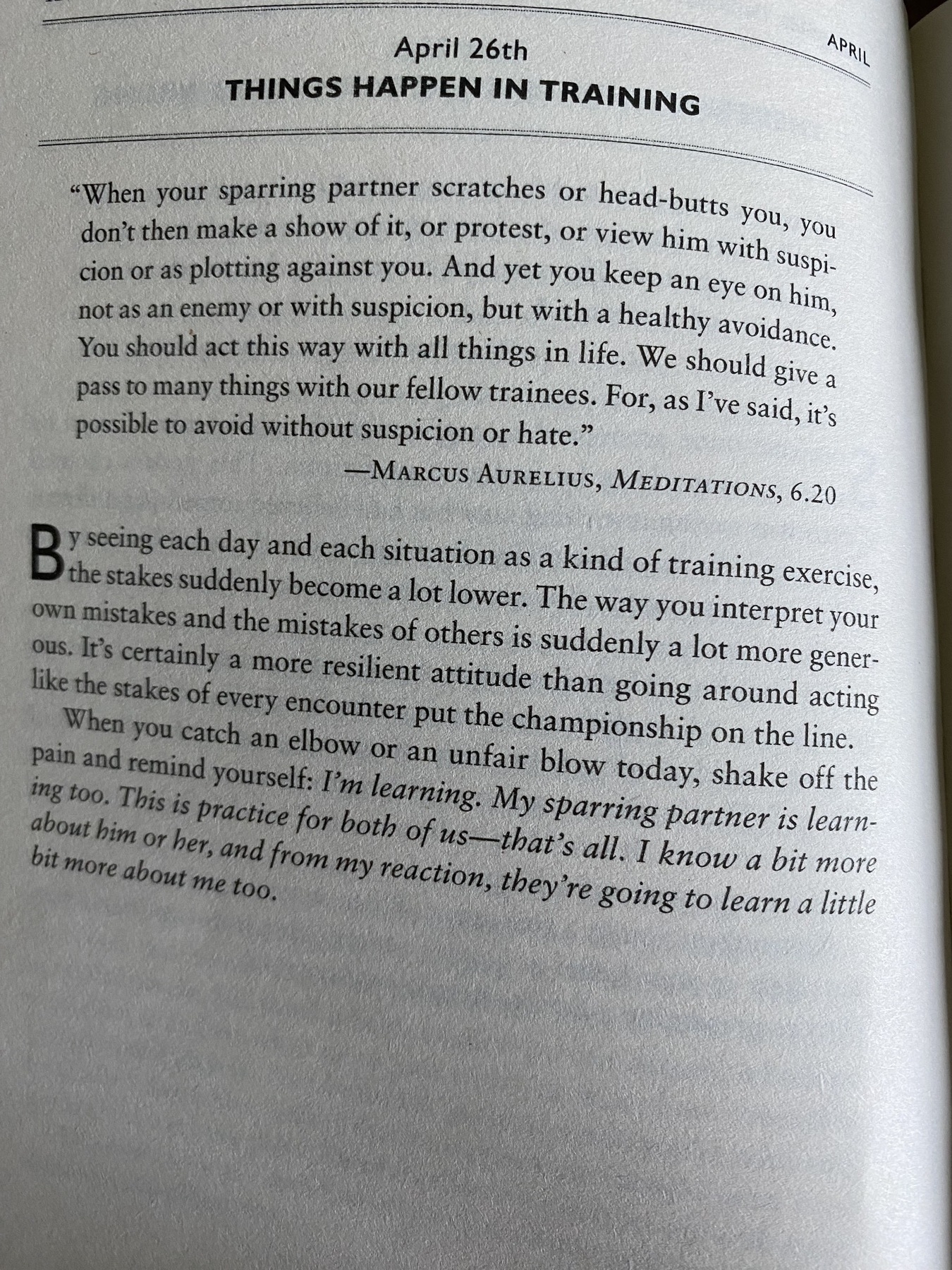 The Daily Stoic … The Daily  Quote … Page 128