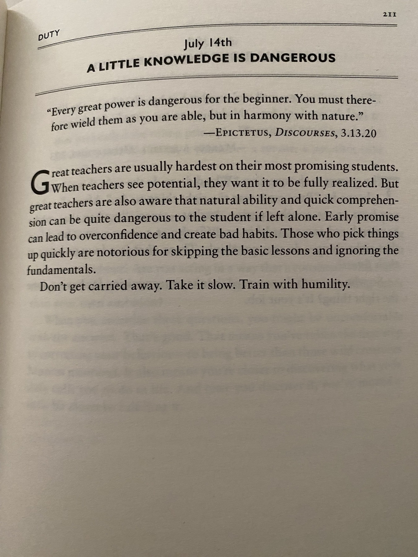 The Daily Stoic … The Daily  Quote … Page 211