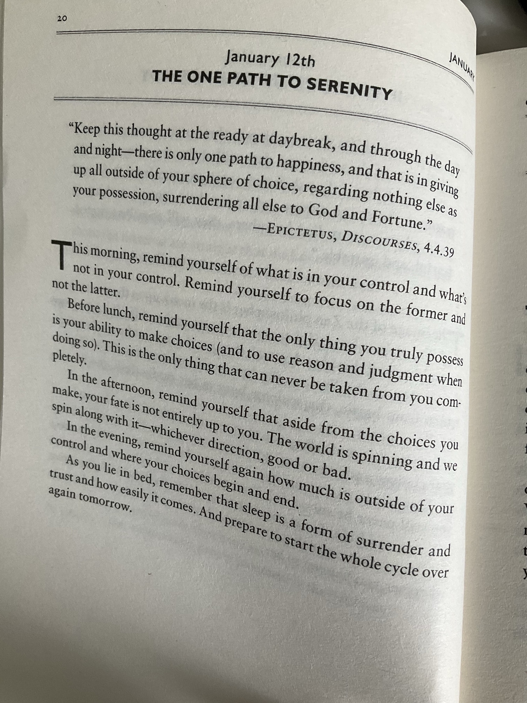 The Daily Stoic … The Daily Quote … Page 20